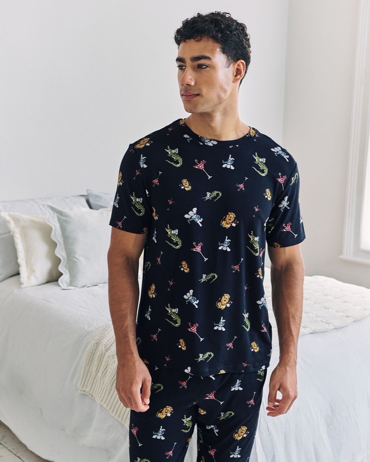 Wild Dining Print Long Pyjama Set
