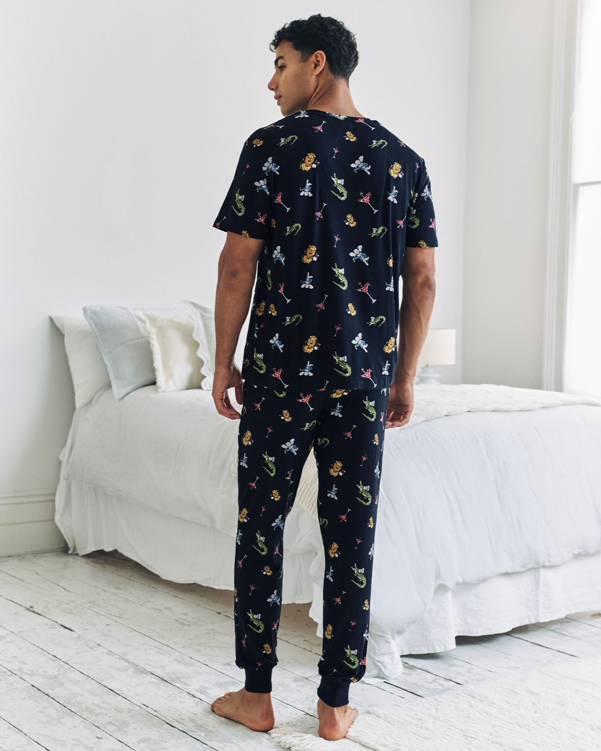 Wild Dining Print Long Pyjama Set