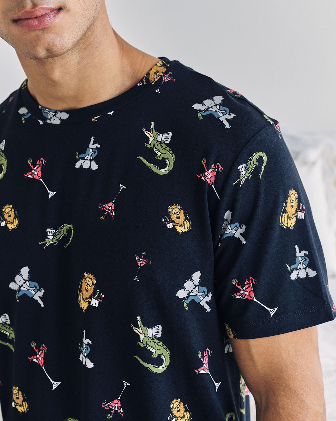 Wild Dining Print Long Pyjama Set