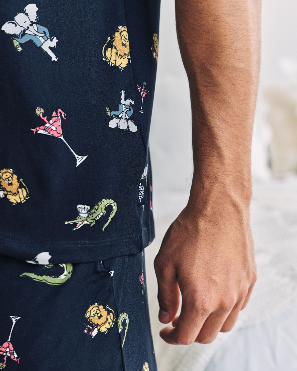 Wild Dining Print Long Pyjama Set