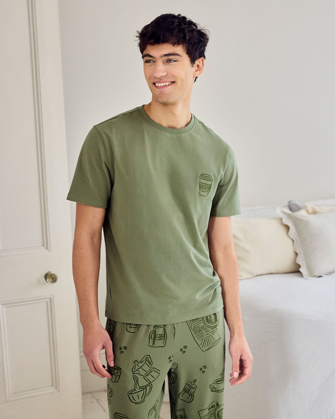 Daily Grind Print Long Pyjama Set