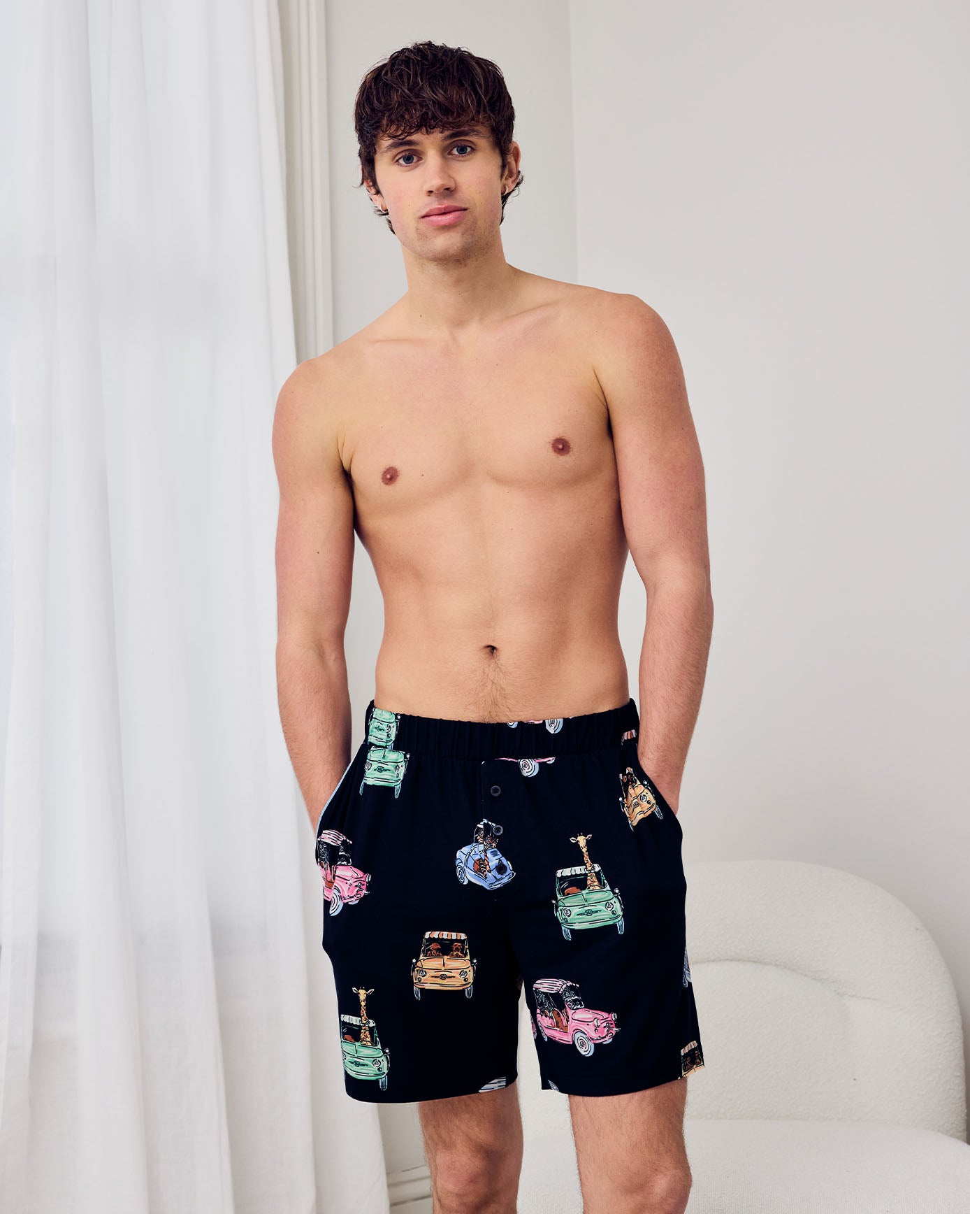 Safari Drive Print Pyjama Shorts