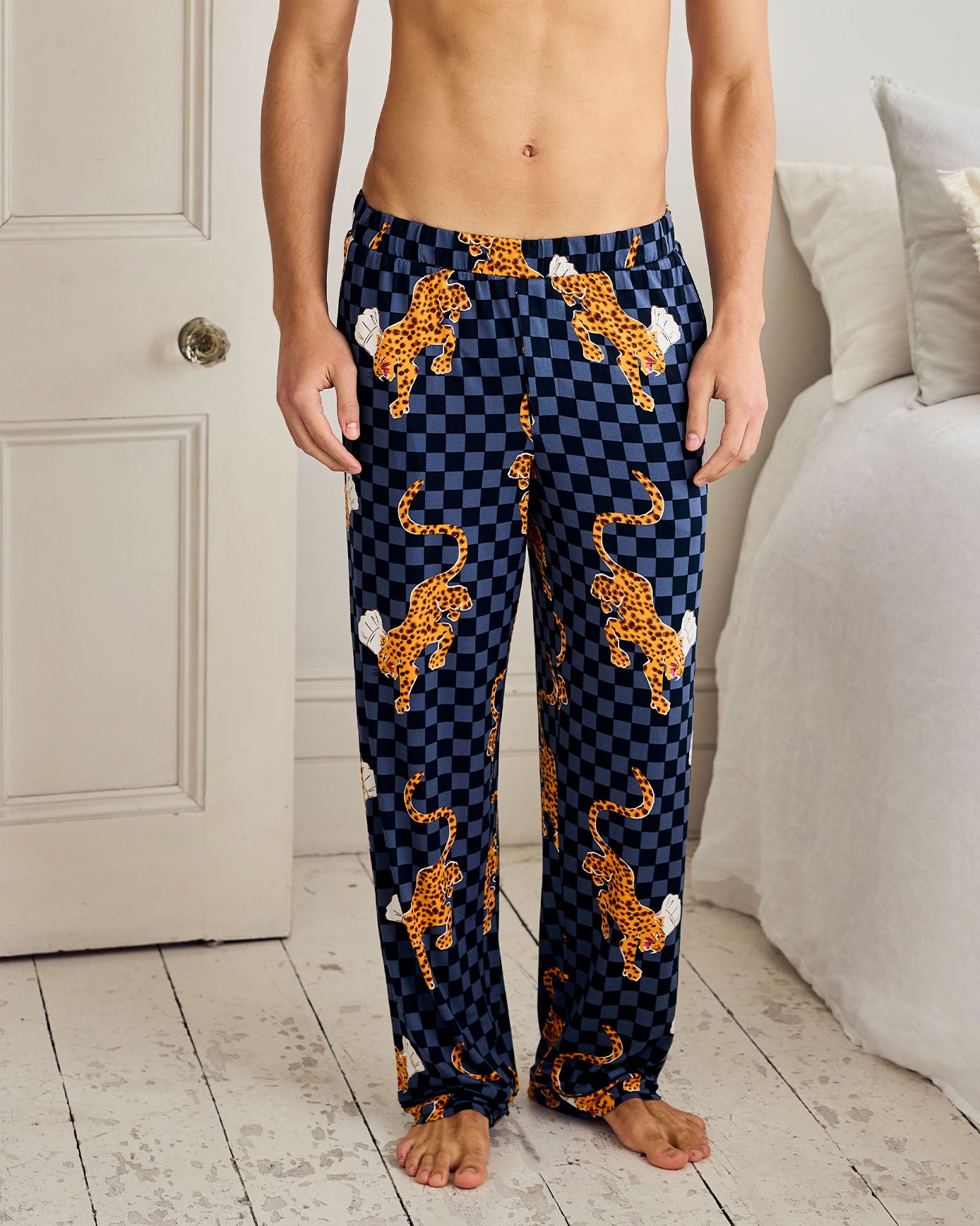 Leopard Chef Print Long Pyjama Bottoms