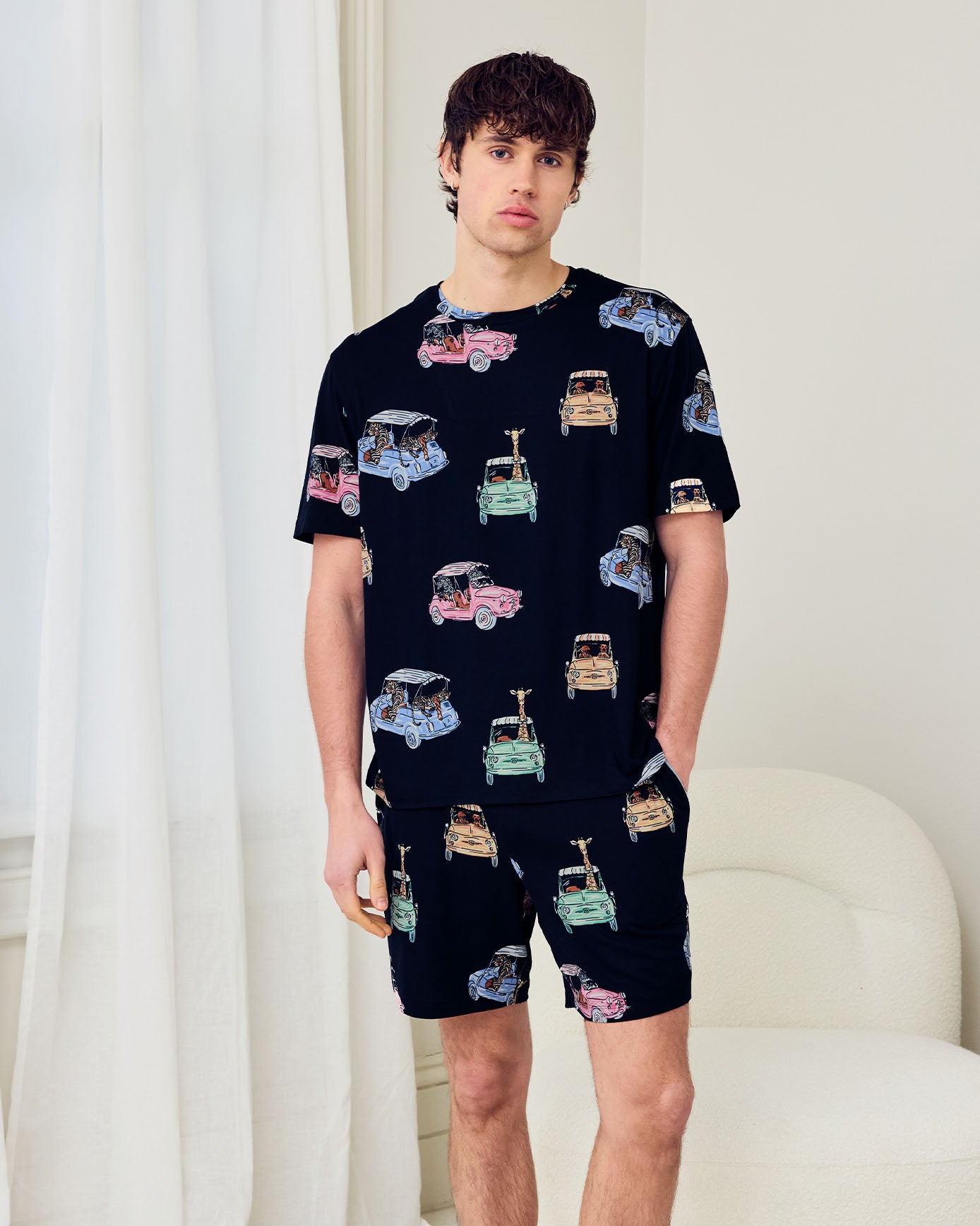 Safari Drive Print Short Pyjama Set