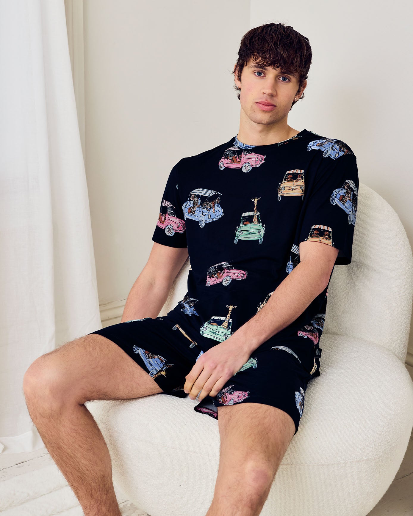 Safari Drive Print Short Pyjama Set