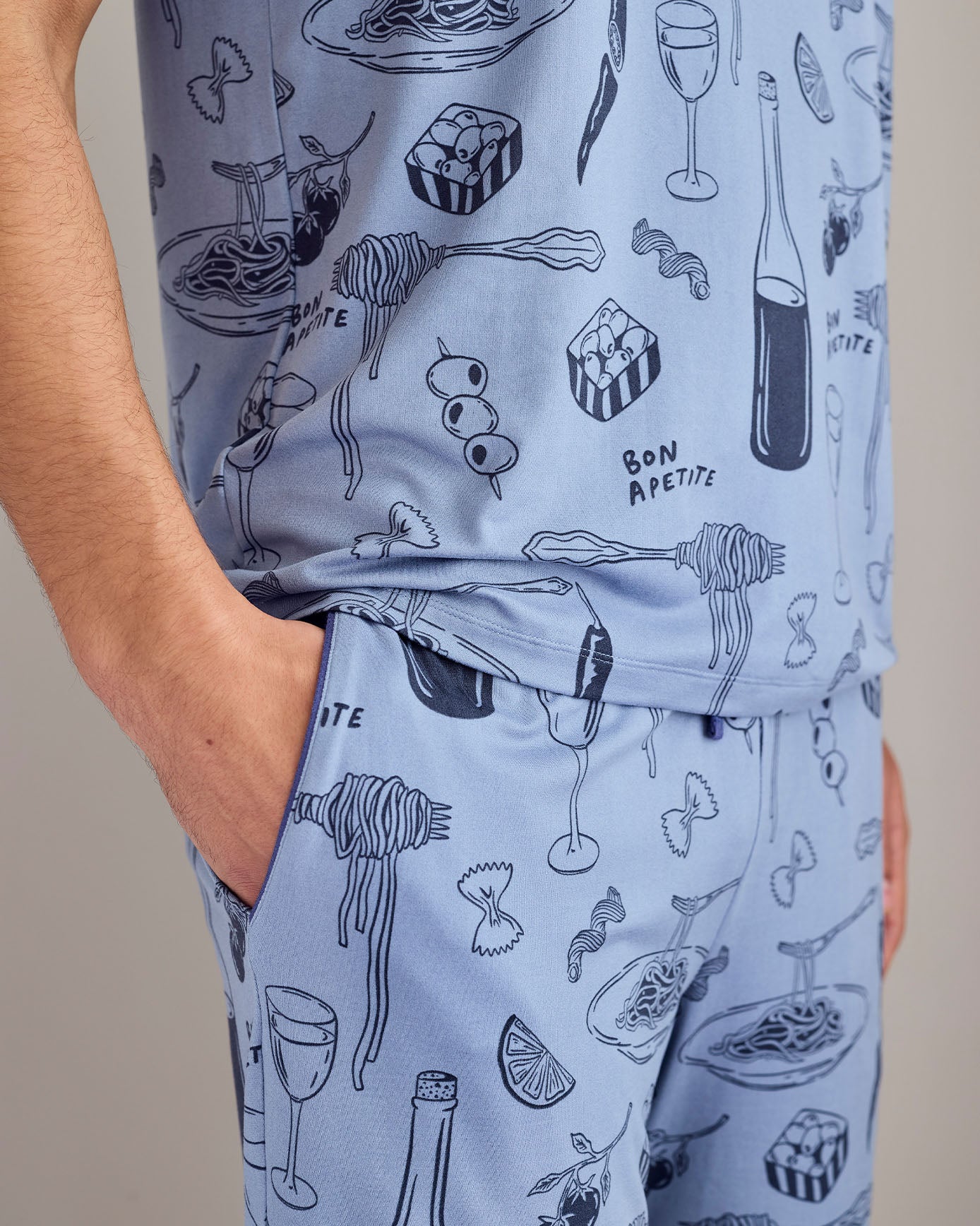 Supper Club Print Short Pyjama Set