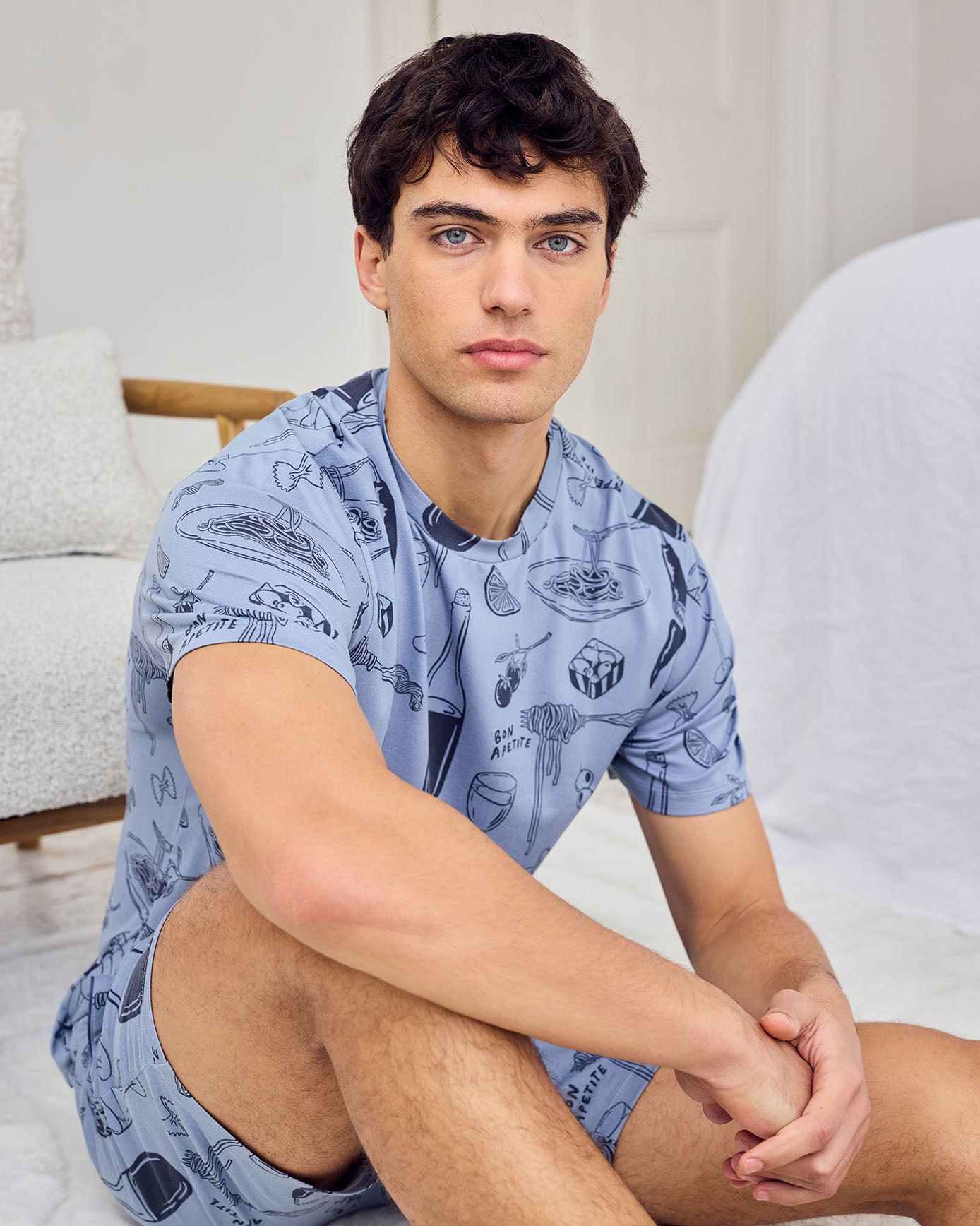 Supper Club Print Short Pyjama Set