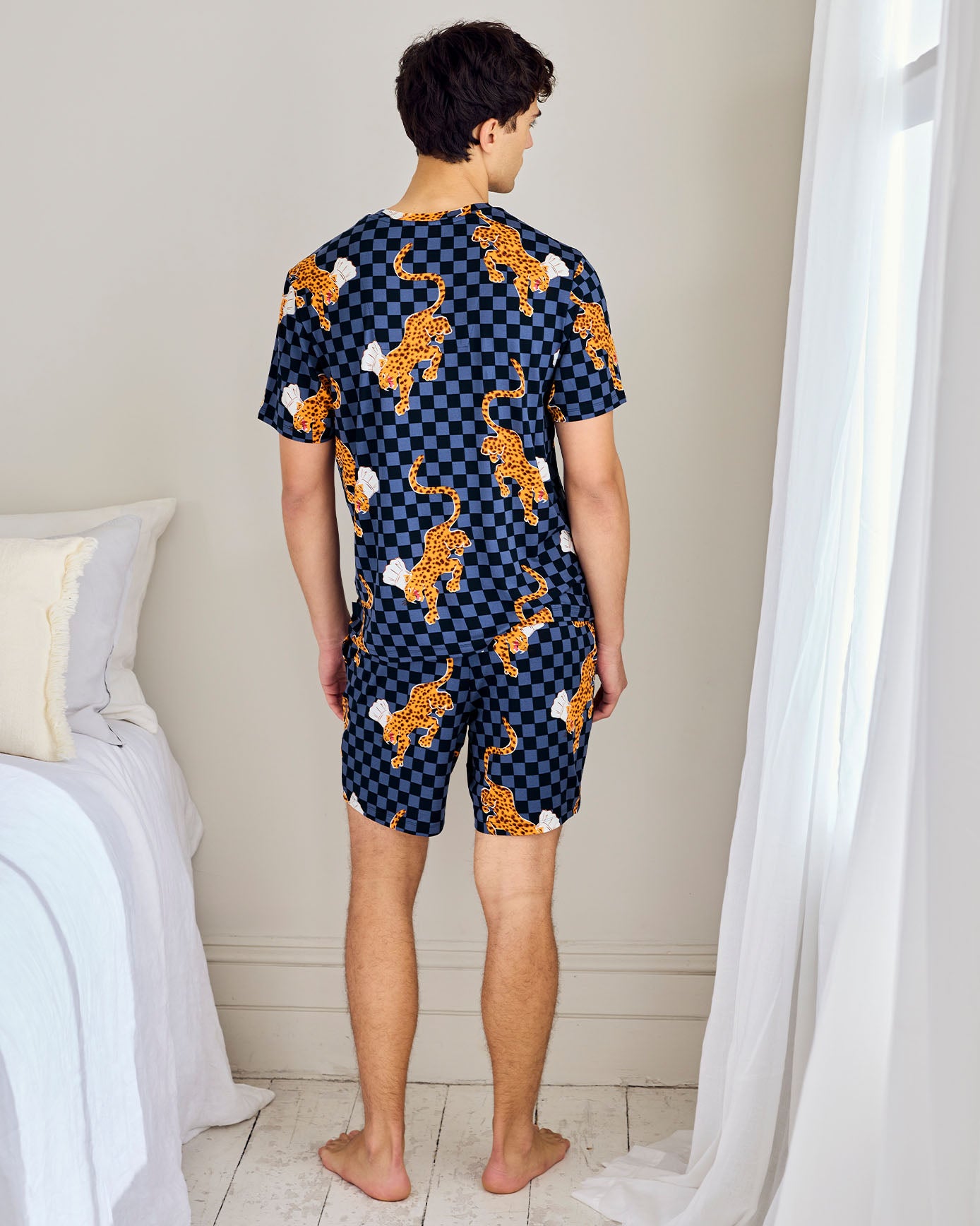 Leopard Chef Print Crew Short Pyjama Set