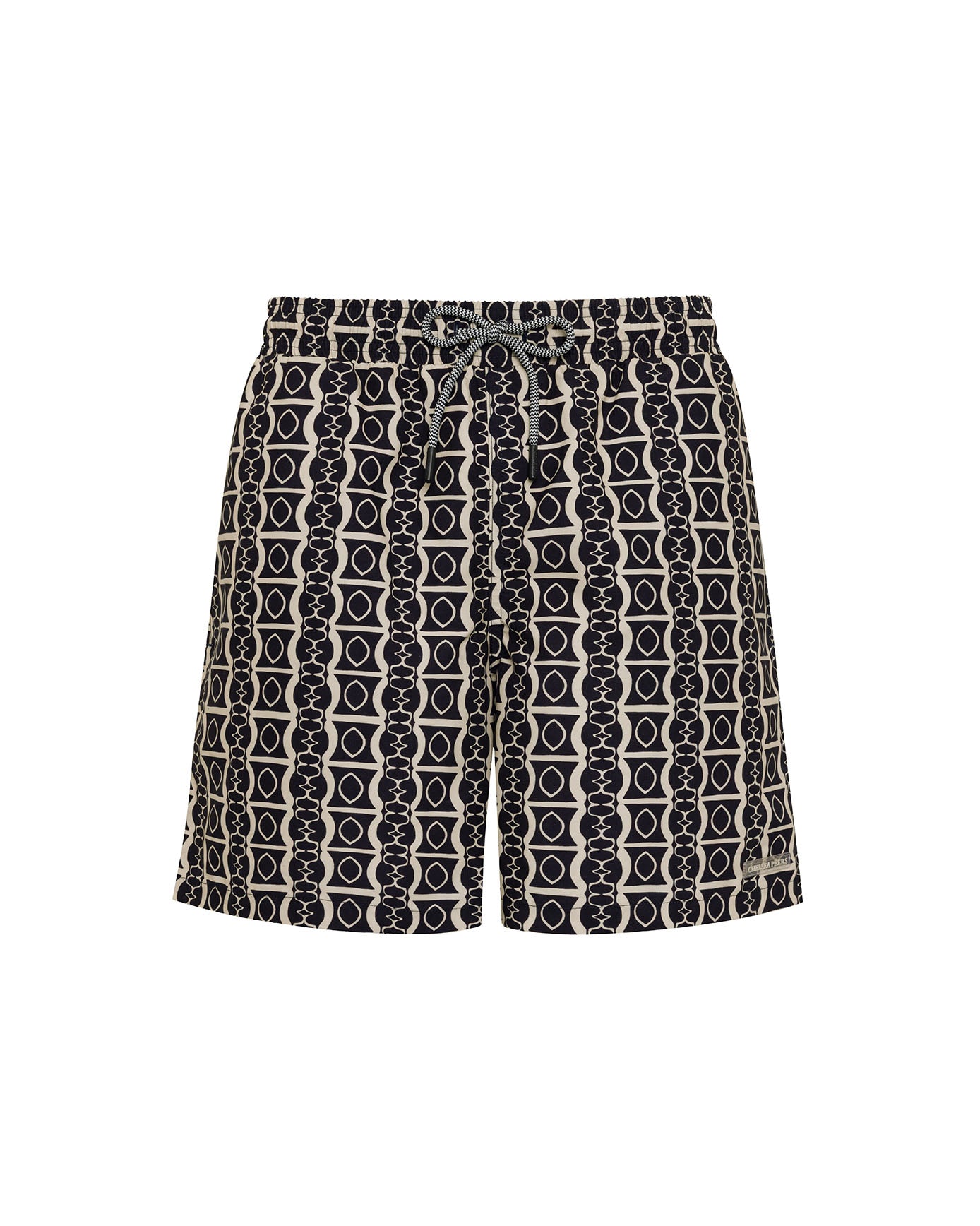 Optical Geo Print Swim Shorts