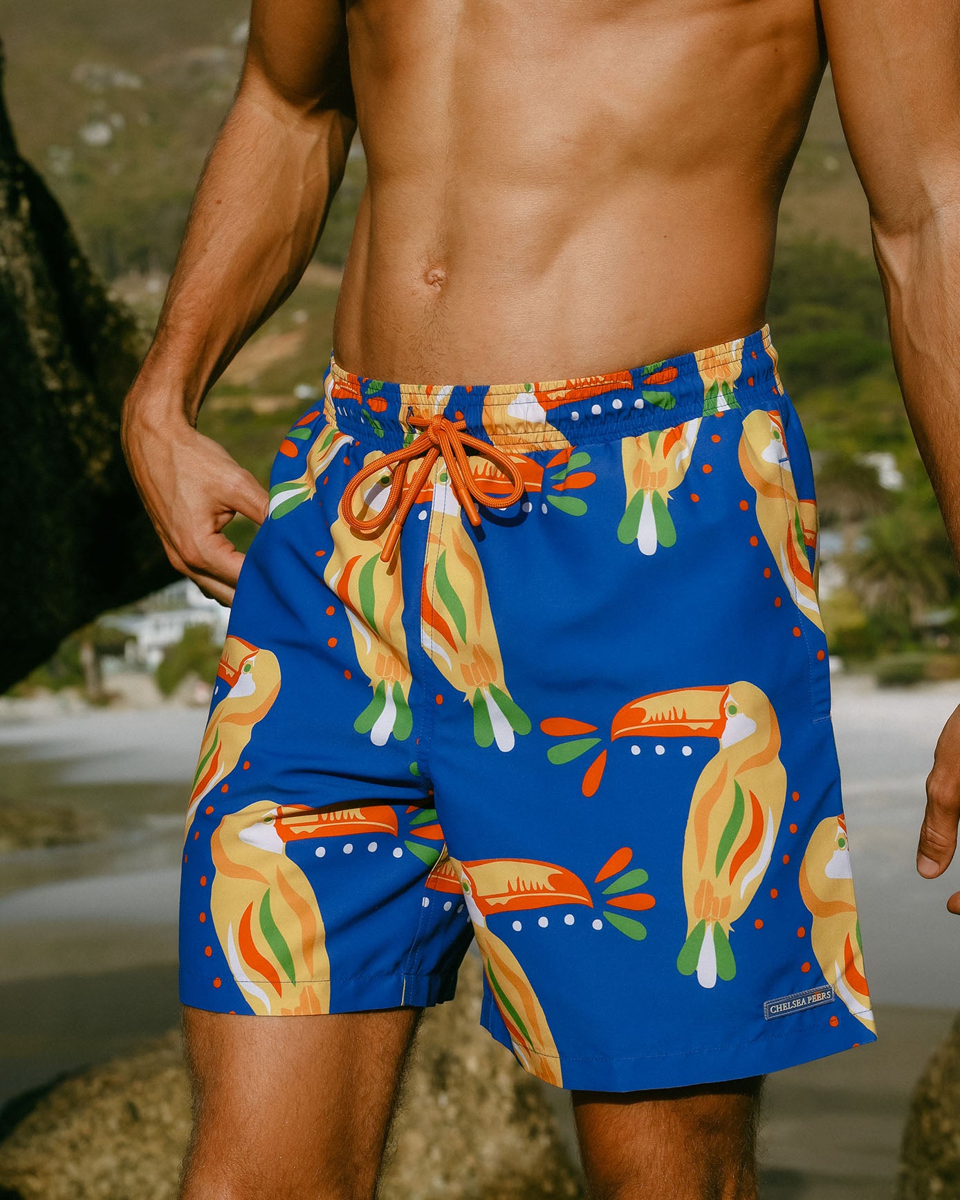 Toucan Print Swim Shorts