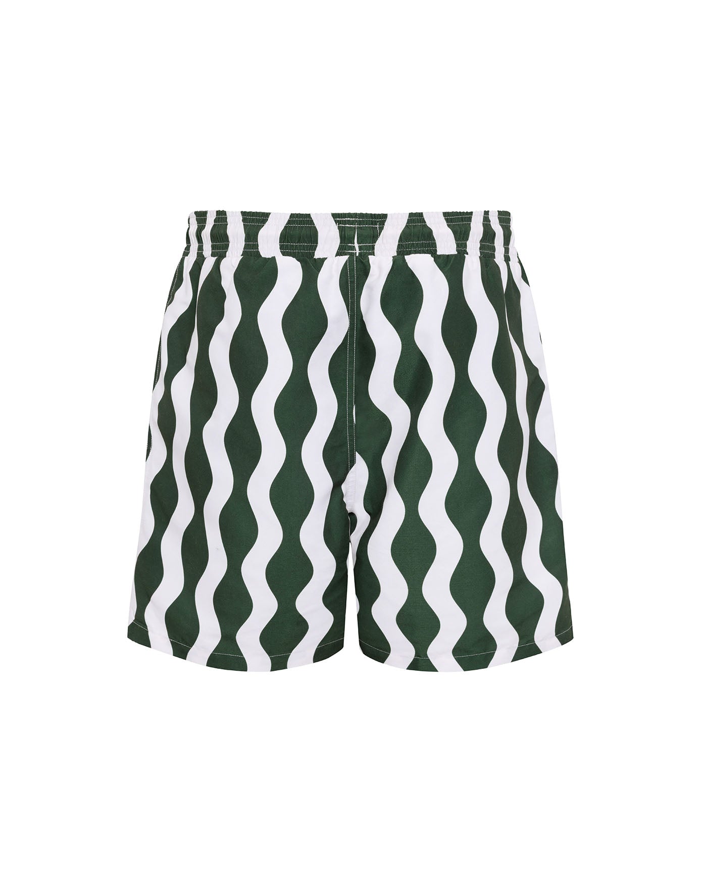 Wavy Stripe Print Swim Shorts