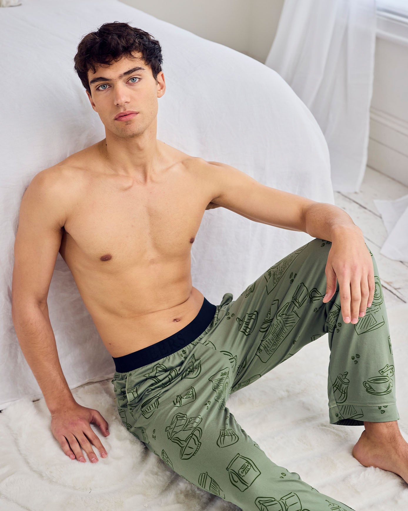 Daily Grind Print Long Pyjama Bottoms