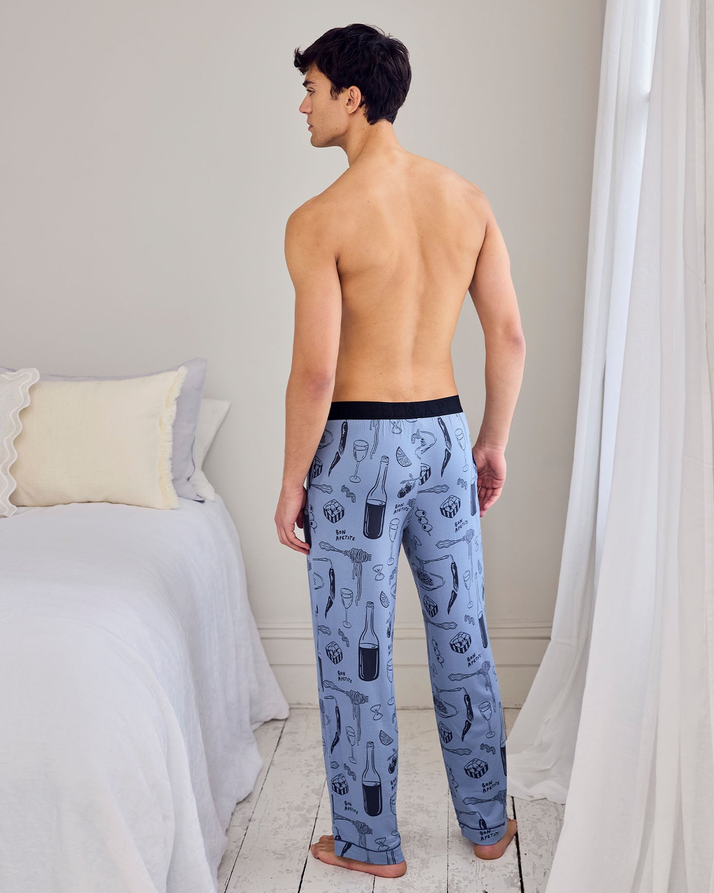 Supper Club Print Long Pyjama Bottoms
