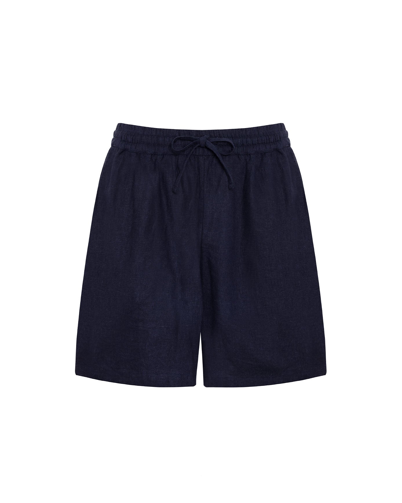 Linen-Blend Riviera Shorts - Navy