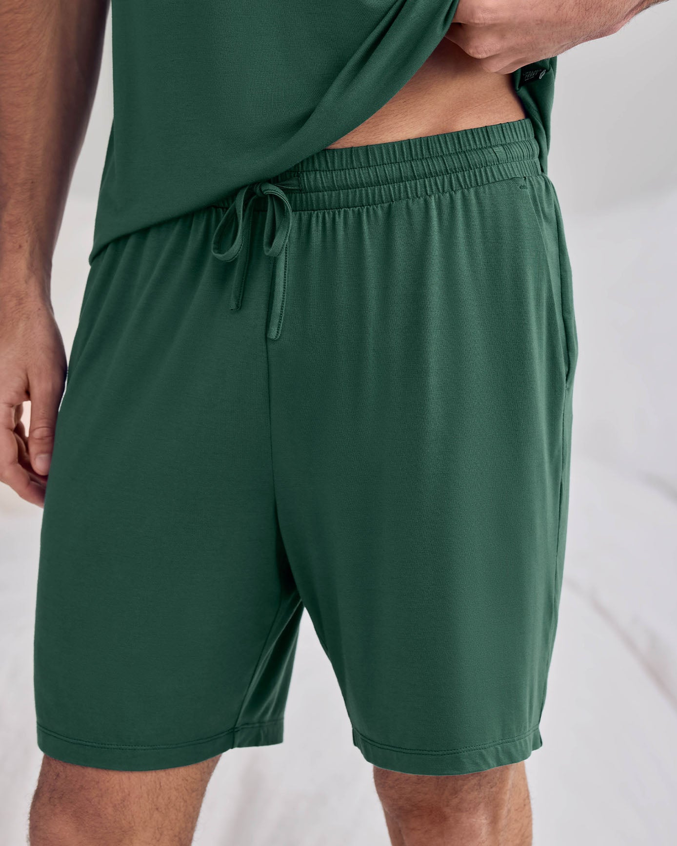 TENCEL™ Modal Crew Neck Short Pyjama Set - Green