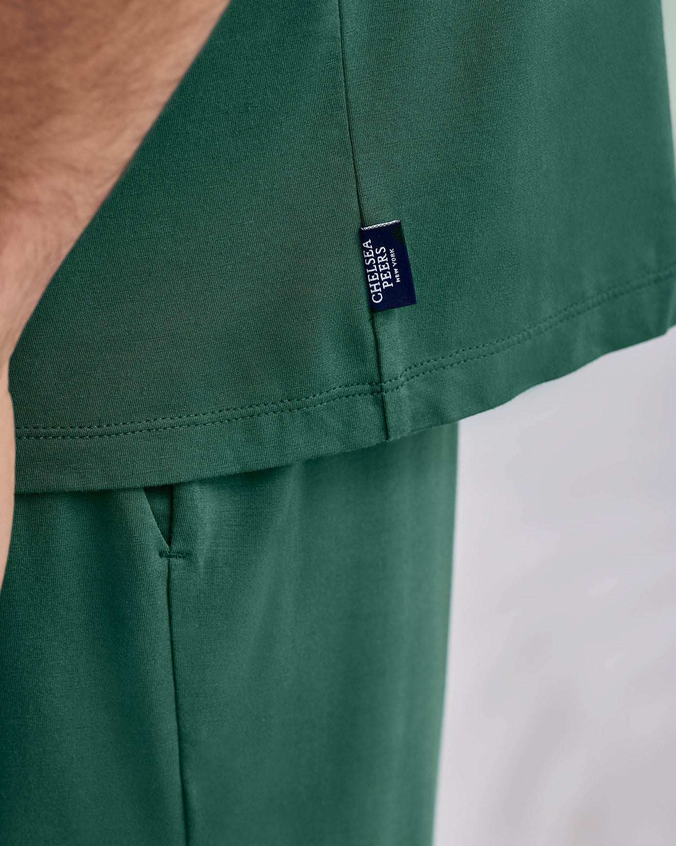 TENCEL™ Modal Crew Neck Short Pyjama Set - Green