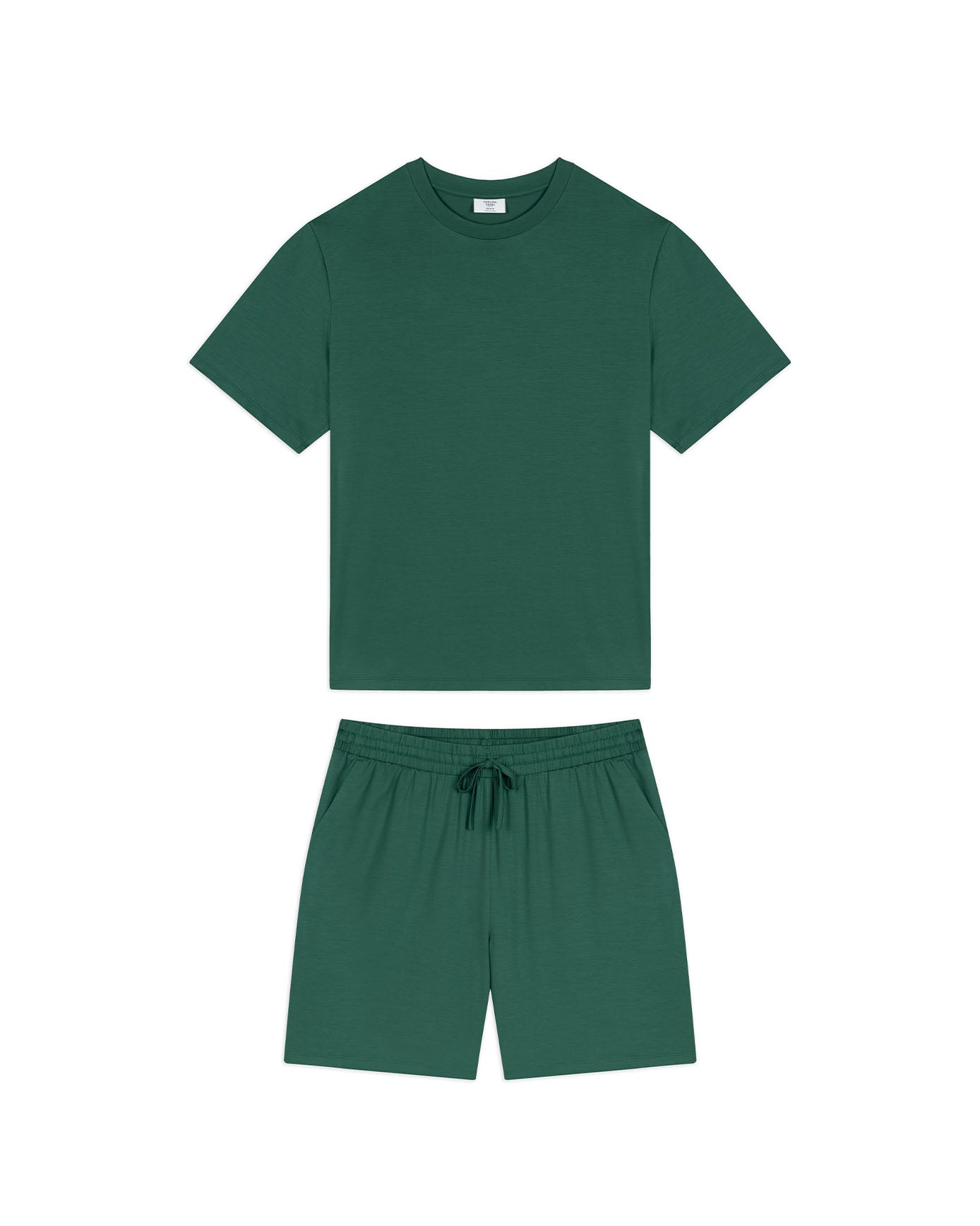 TENCEL™ Modal Crew Neck Short Pyjama Set - Green