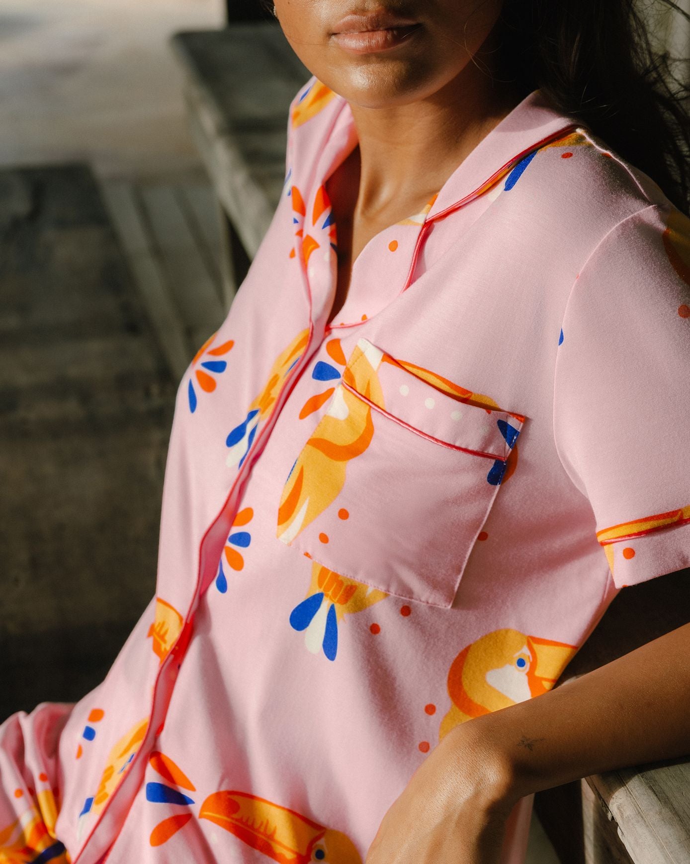 TENCEL™ Modal Toucan Print Short Pyjama Set