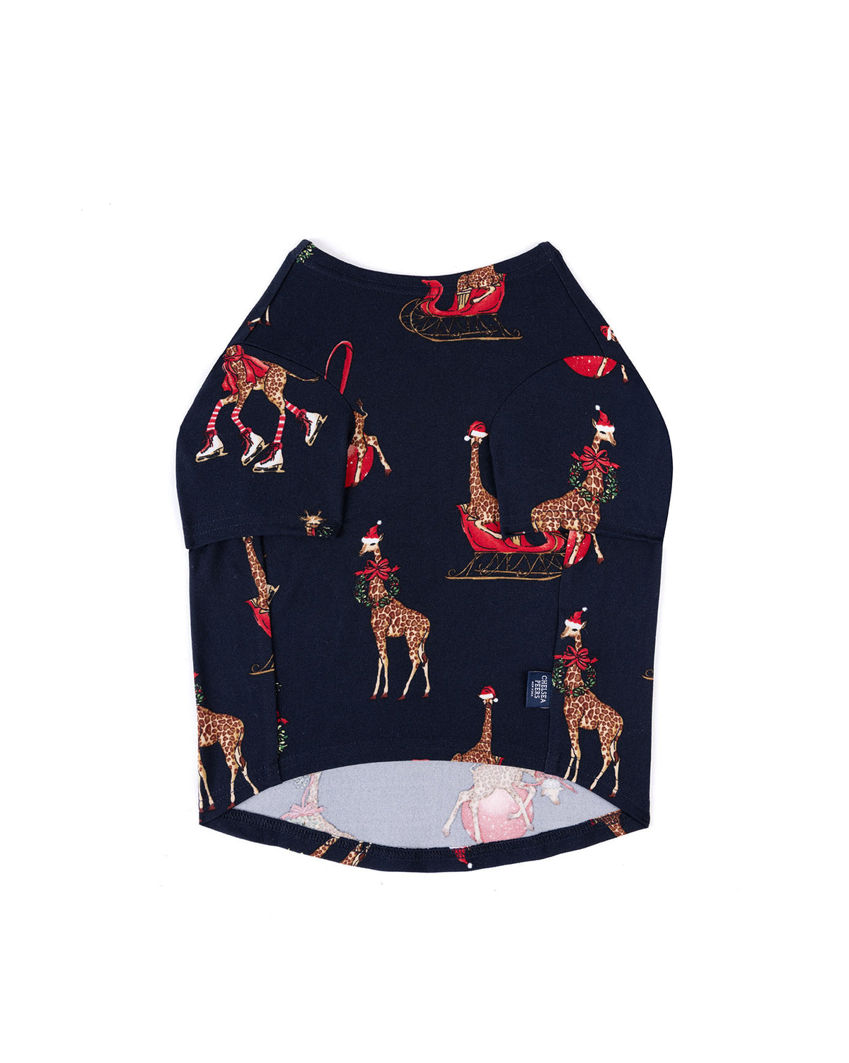 Pets OChristmas Giraffe Print Pyjama T-Shirt