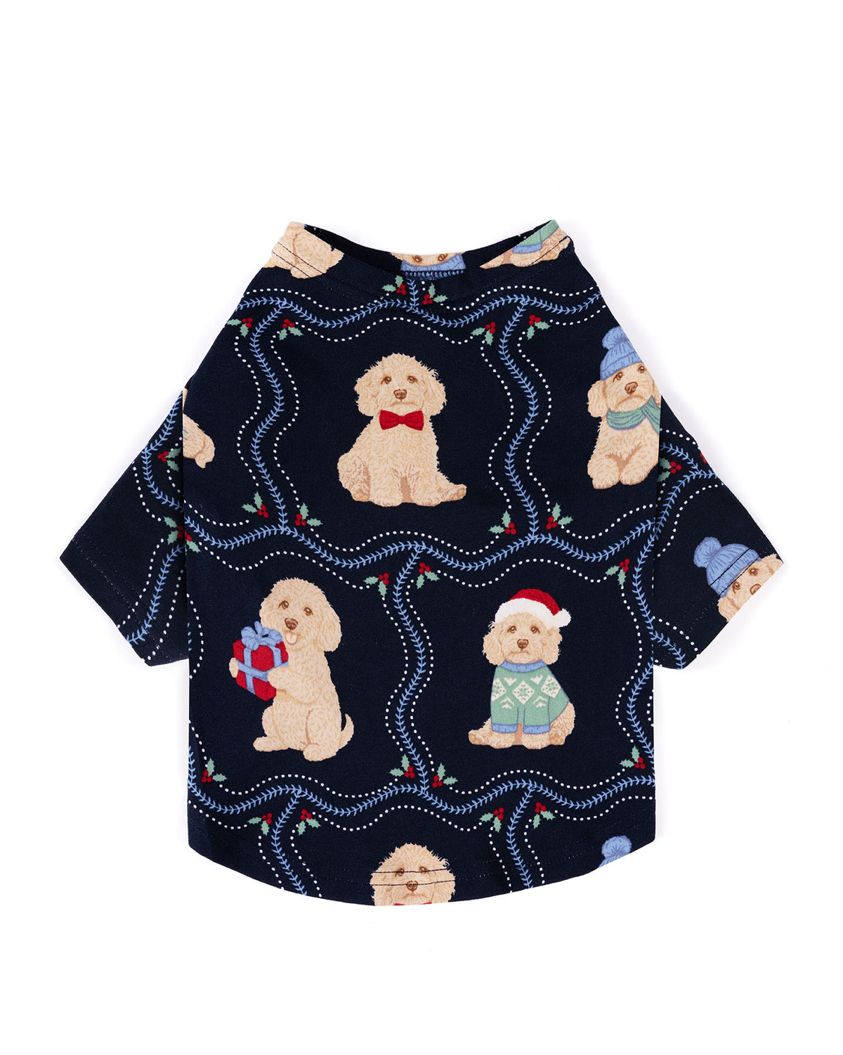 Pets Christmas Chip the Cockapoo Portraits Print Pyjama T-Shirt