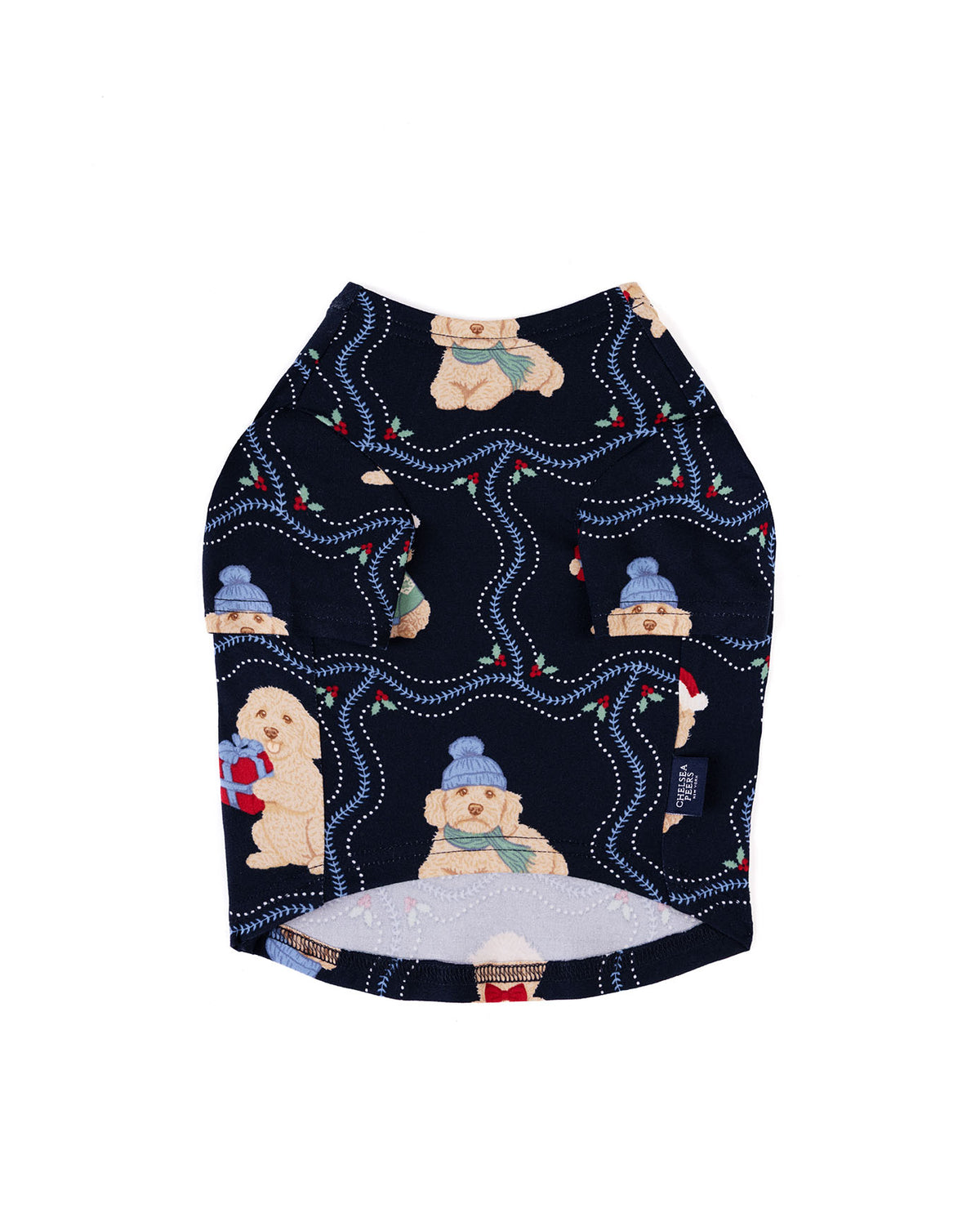 Pets Christmas Chip the Cockapoo Portraits Print Pyjama T-Shirt