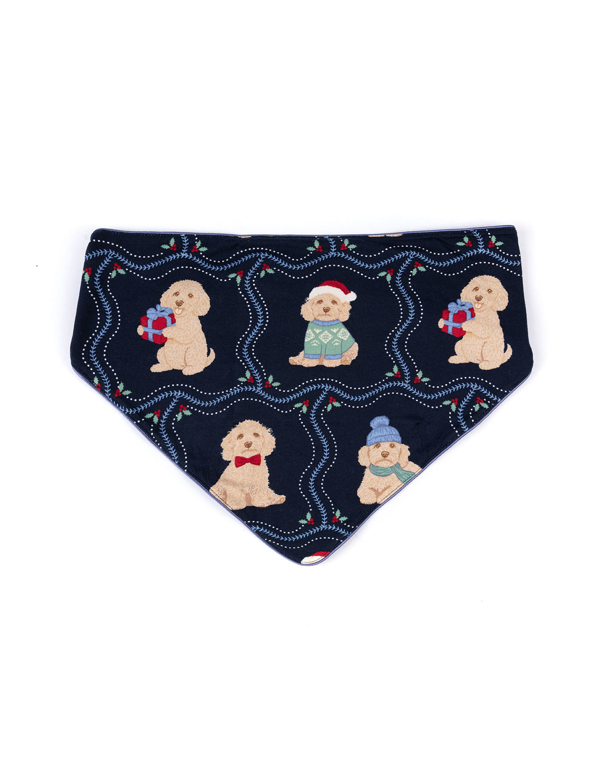 Pets Christmas Chip the Cockapoo Portraits Print Neckerchief