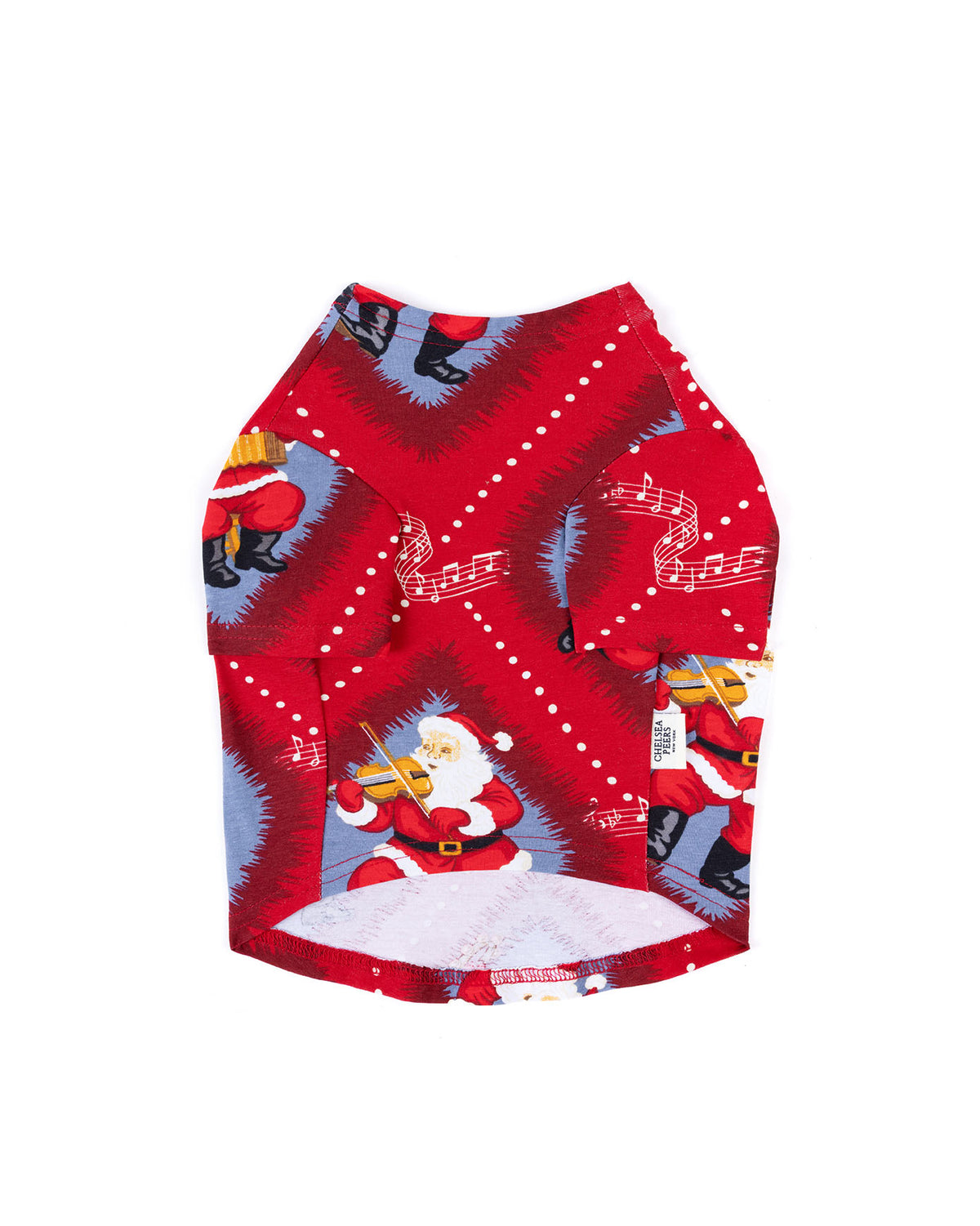 Pets Organic Cotton Christmas Santa Songbook Print Pyjama T-shirt
