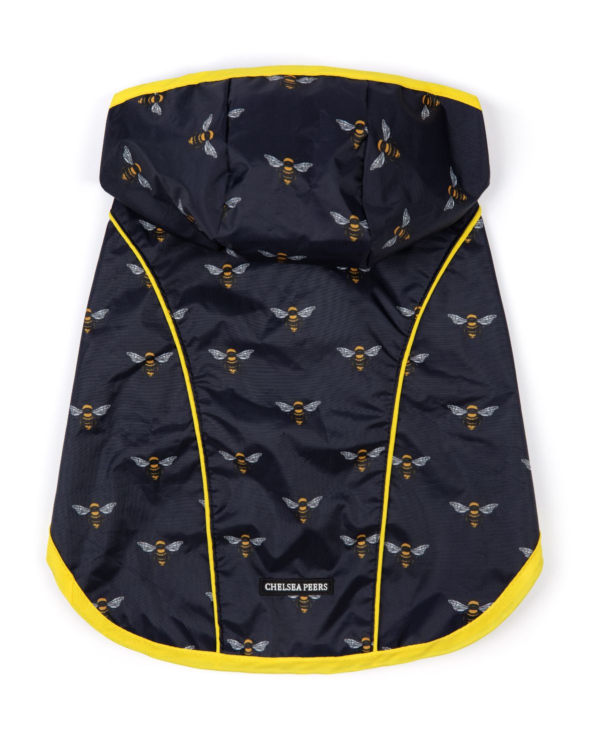 Bee Print Dogs Pakamac Raincoat - Navy