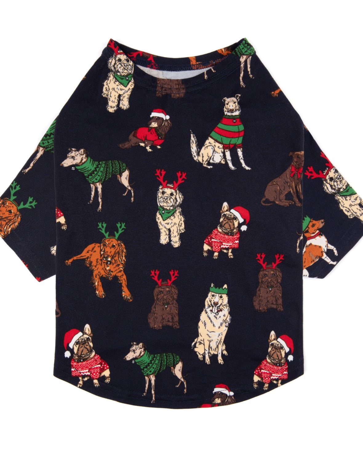 Pet 12 Dogs of Christmas Print Pyjama T-Shirt