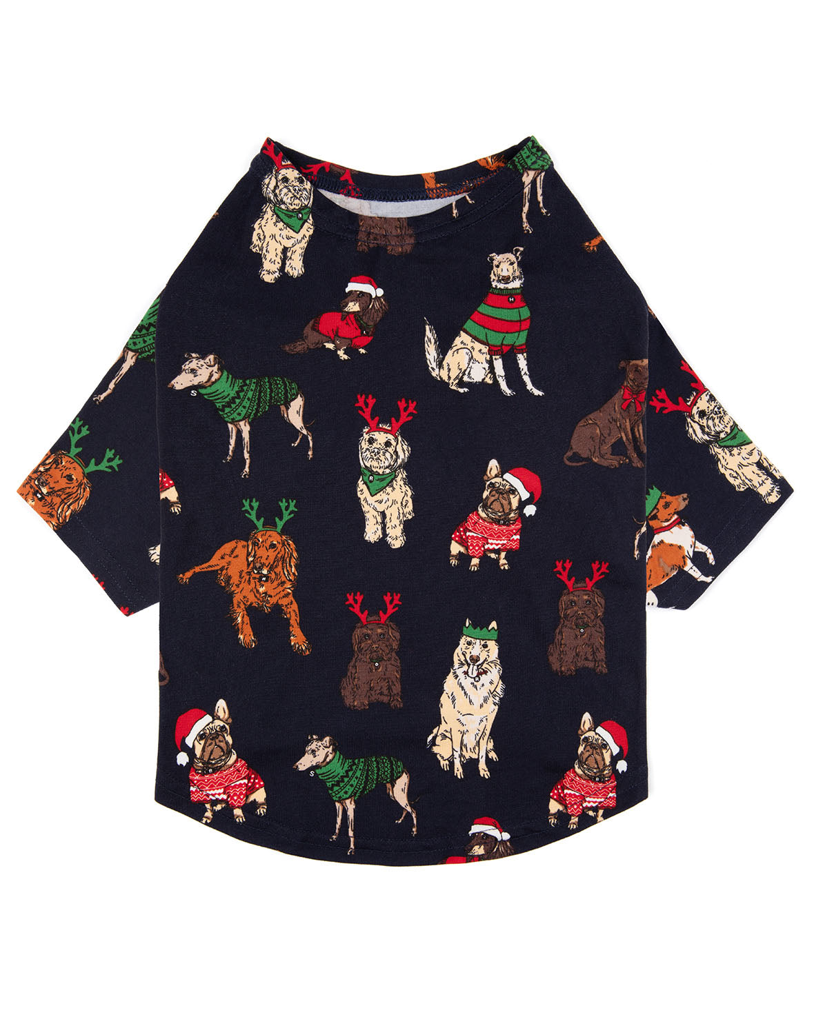 Pet 12 Dogs of Christmas Print Pyjama T-Shirt