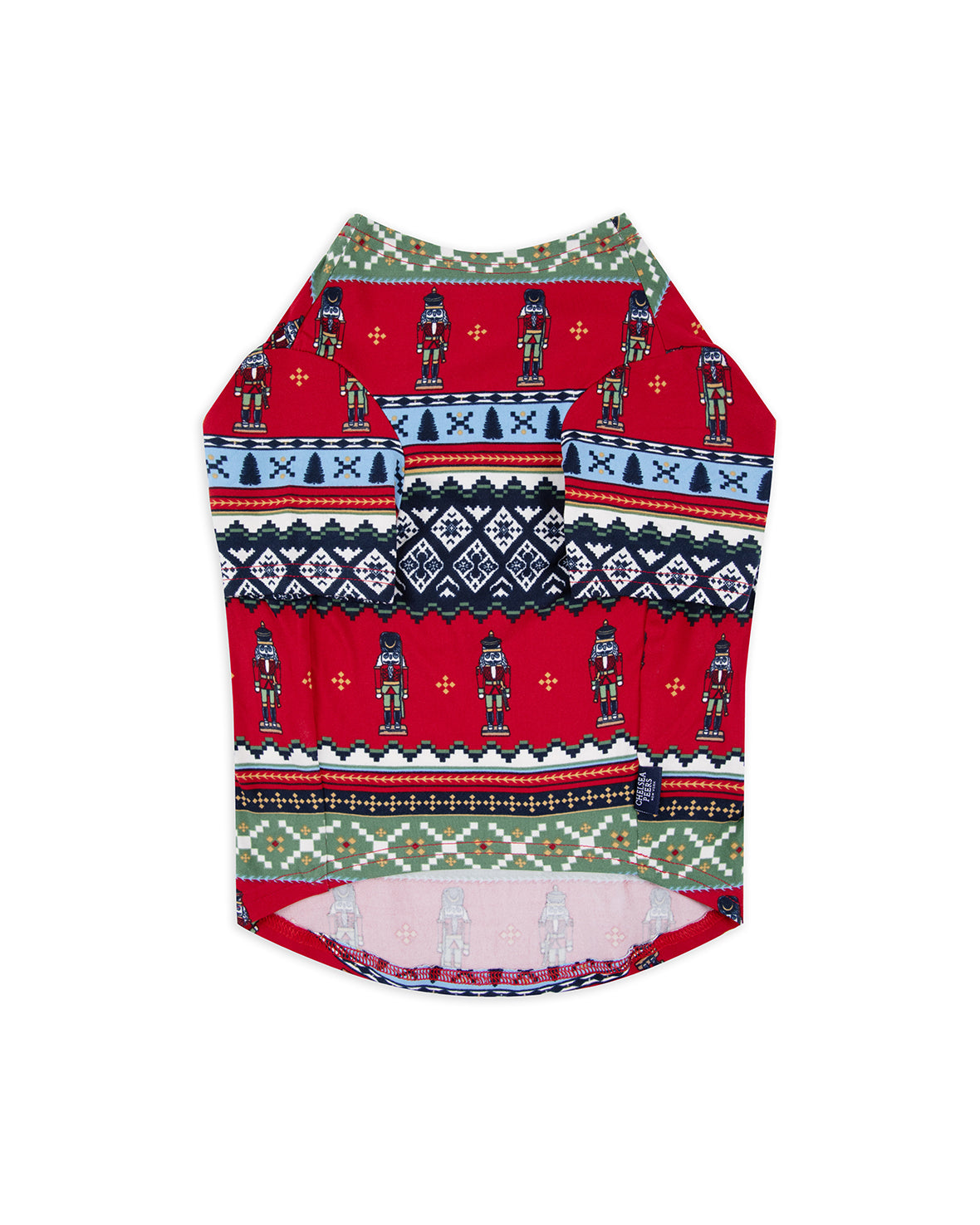 Pet Christmas Nutcracker Fair Isle Print Pyjama T-shirt