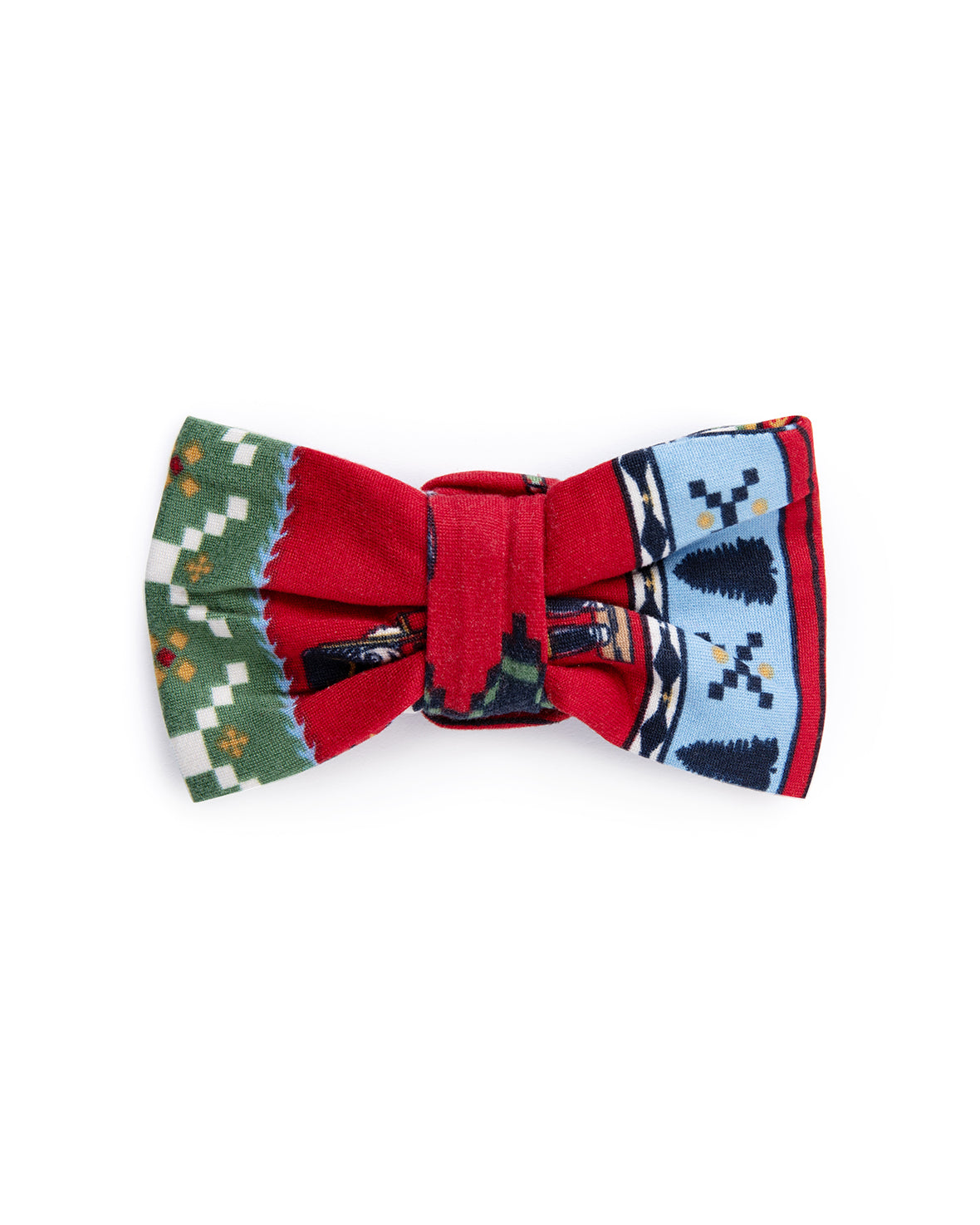 Pet Christmas Nutcracker Fair Isle Print Bow Tie