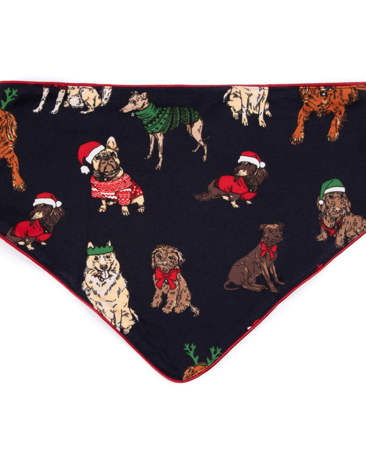 Pet 12 Dogs of Christmas Print Neckerchief