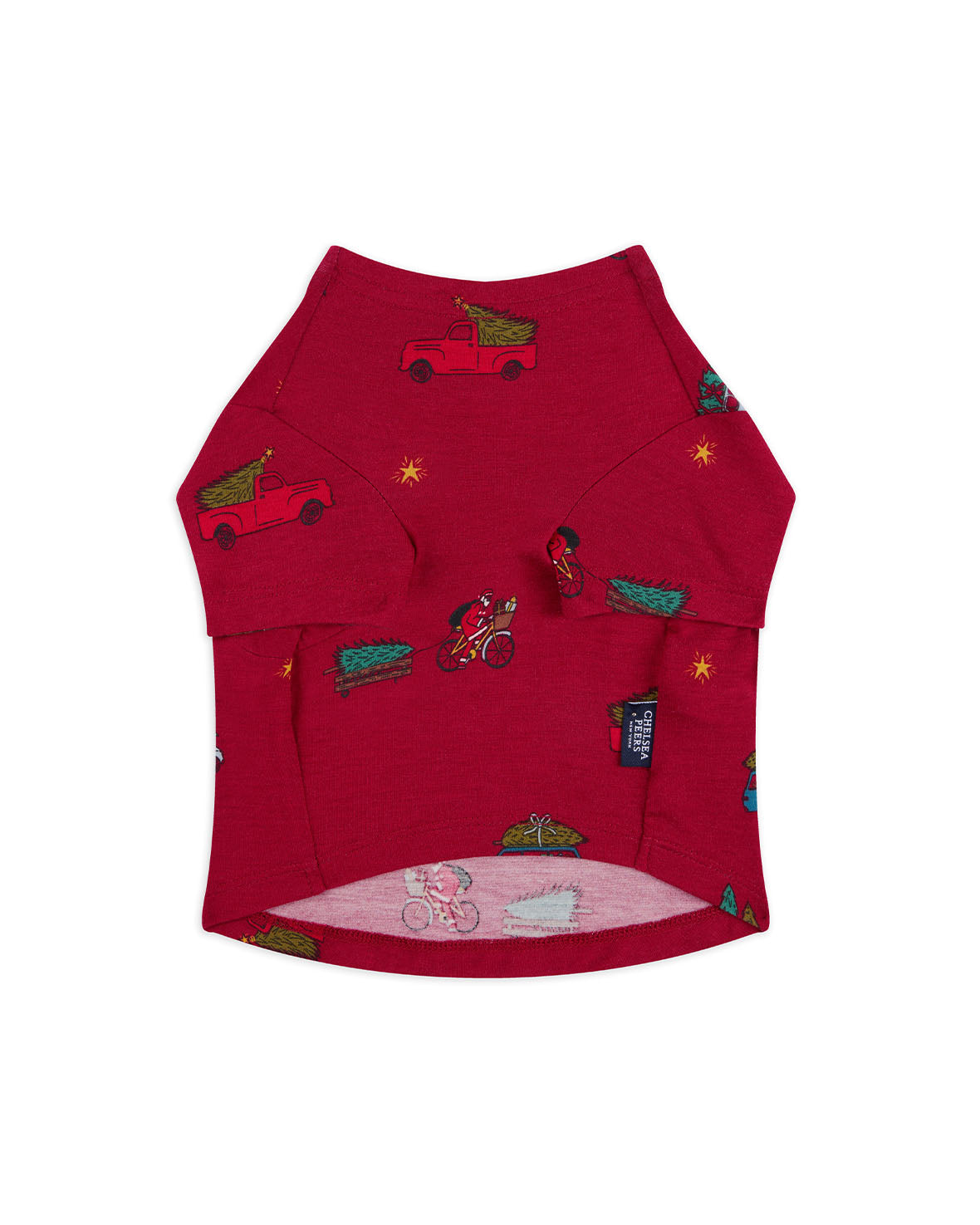 Pets TENCEL™ Modal Christmas Tree Car Print Pyjama T-Shirt