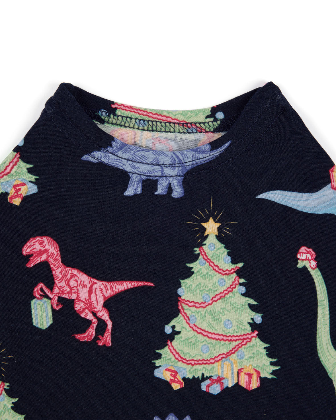 Pets Christmas Dinosaur Print Pyjama T-Shirt