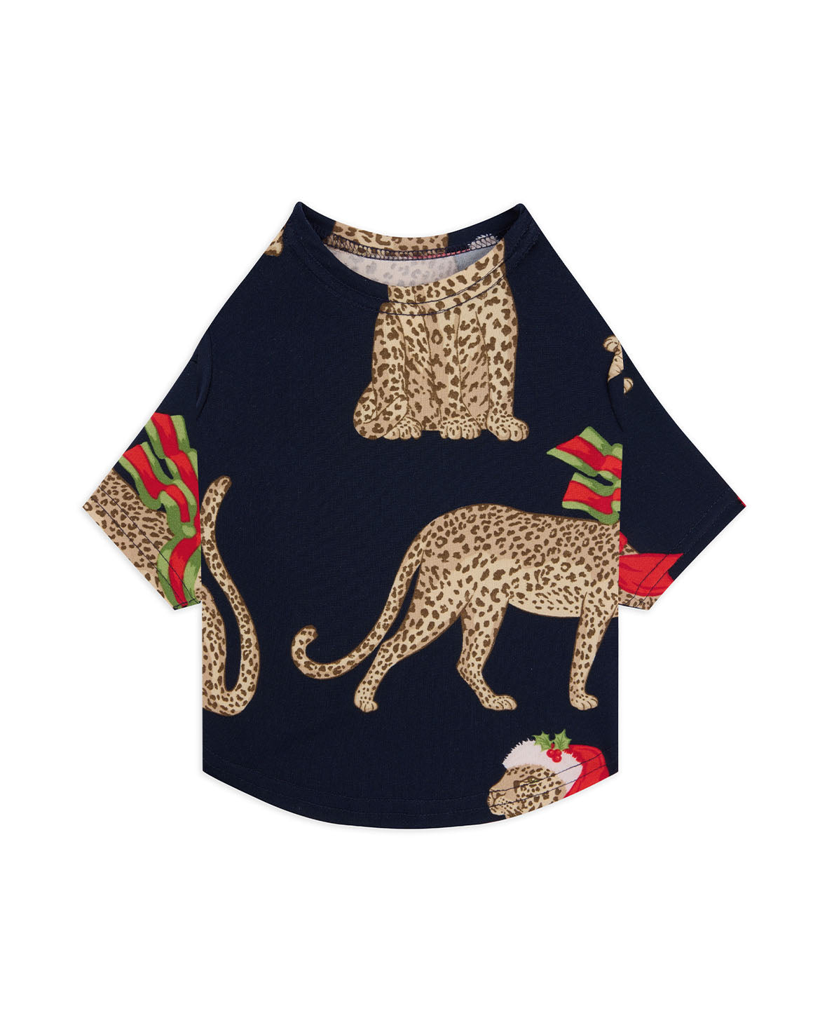 Pets Christmas Leopard Print Pyjama T-Shirt