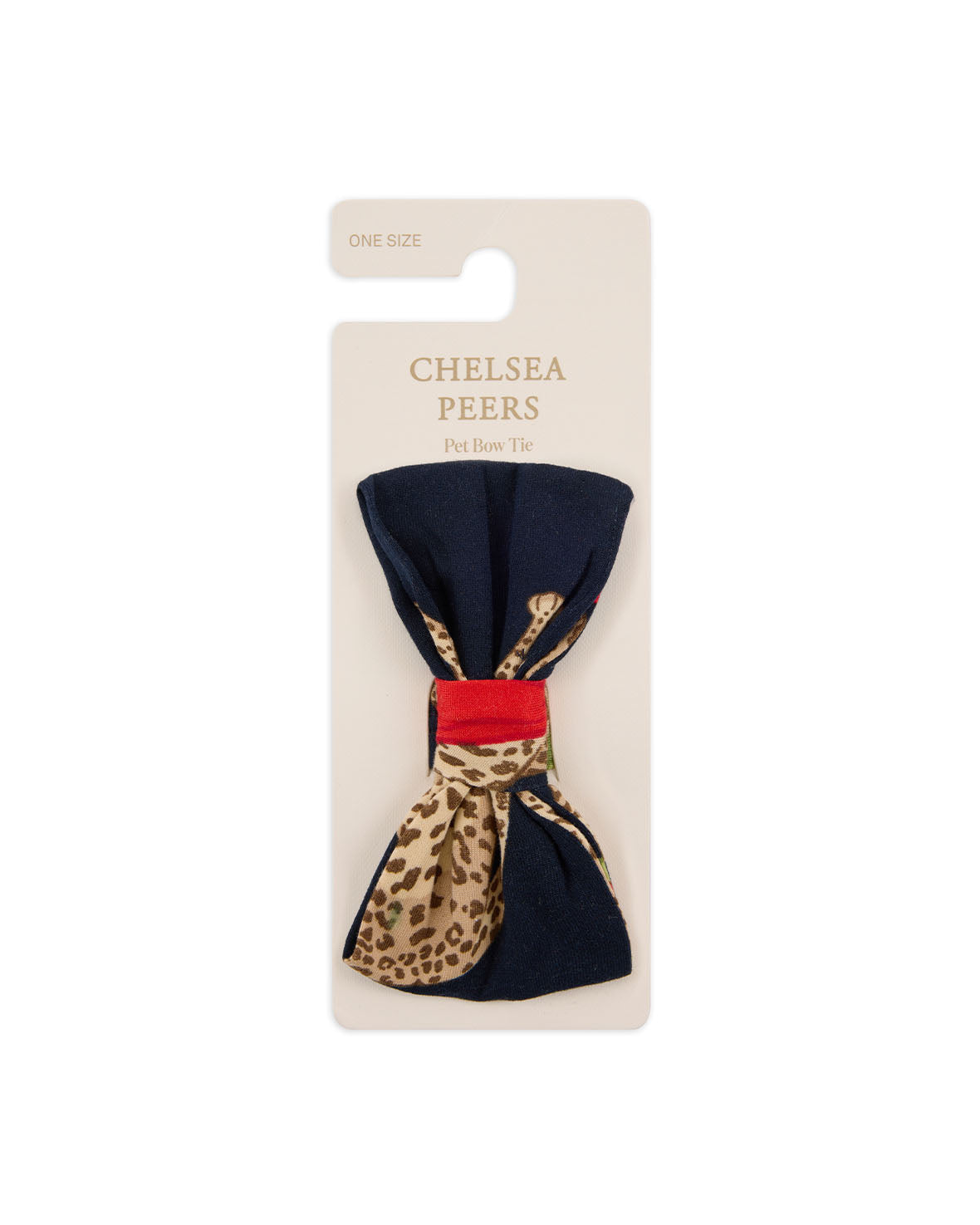 Pets Christmas Leopard Print Bow-Tie