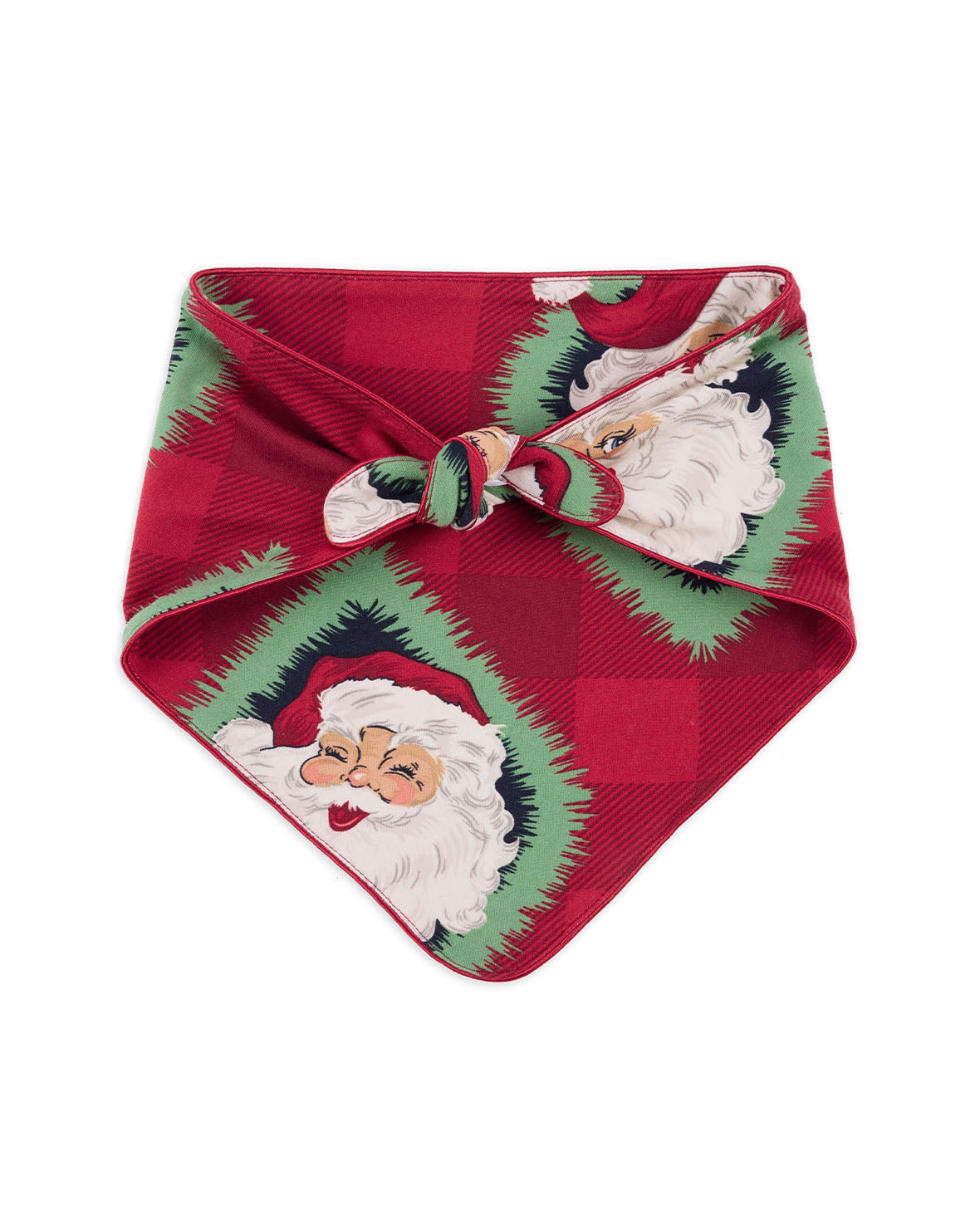 Pets Christmas Jolly Santa Print Neckerchief