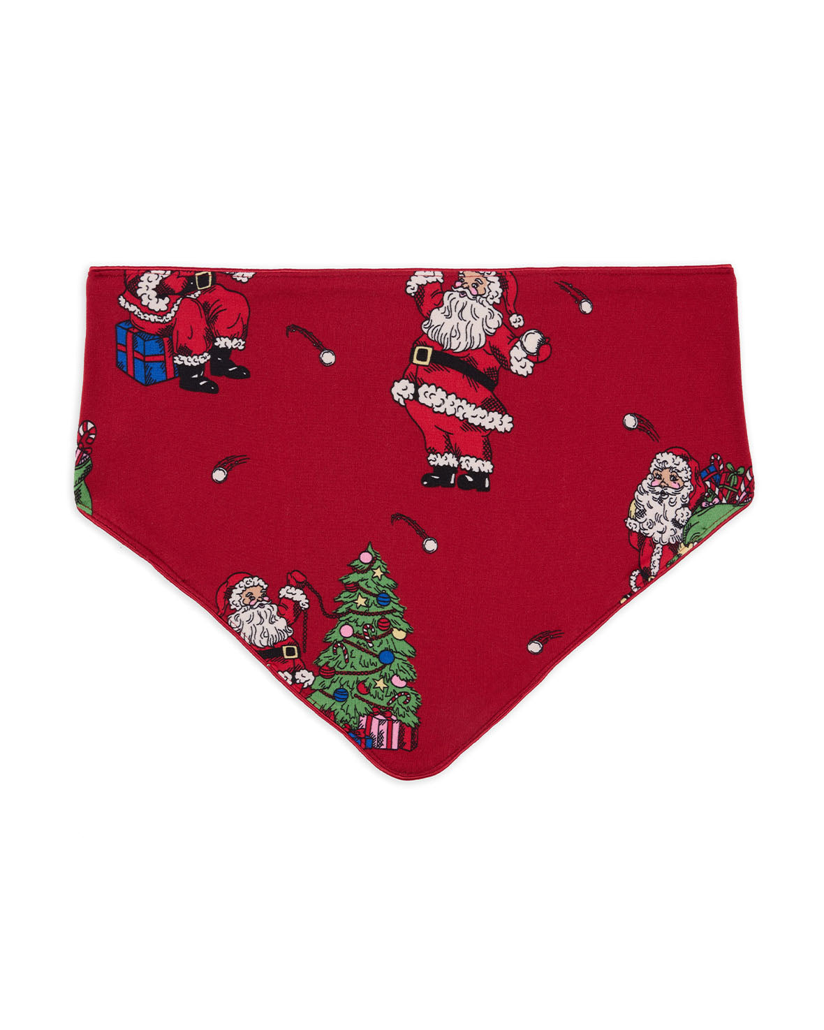 Pets Christmas Santa Snowball Print Neckerchief