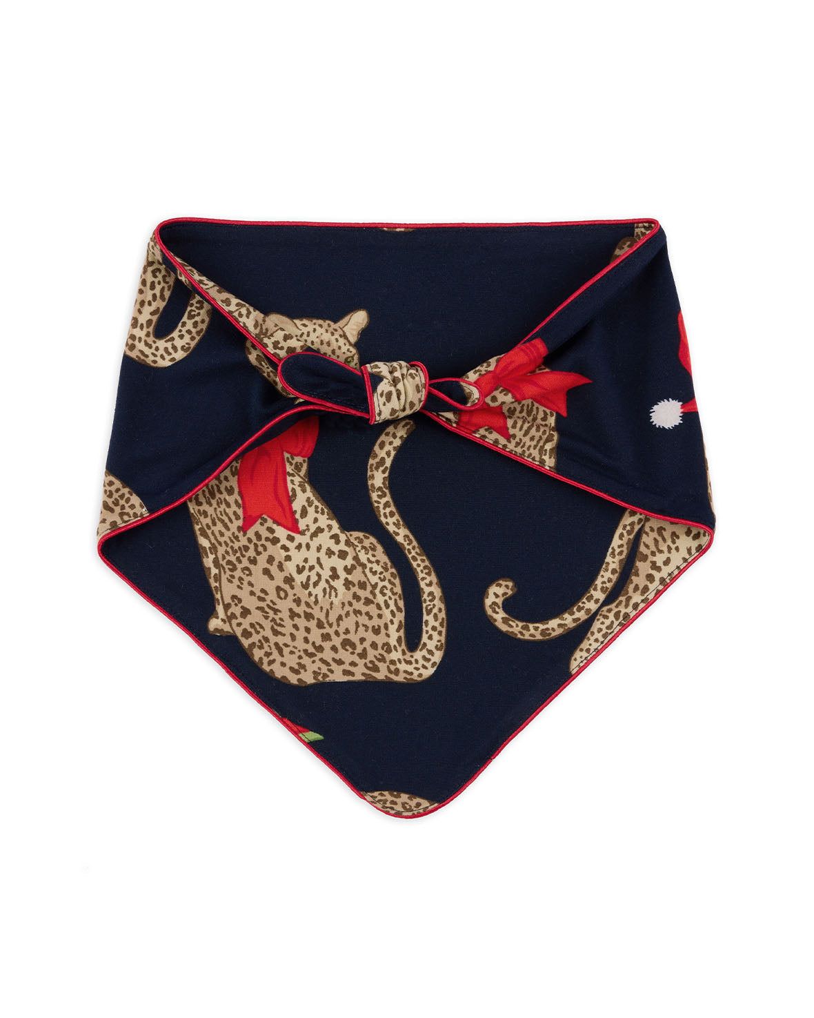 Pets Christmas Leopard Print Neckerchief