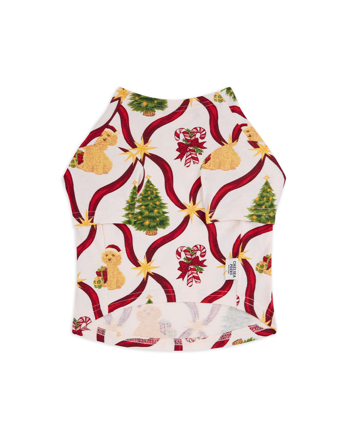 Pets Organic Cotton Christmas Tree & Dog Pyjama T-Shirt