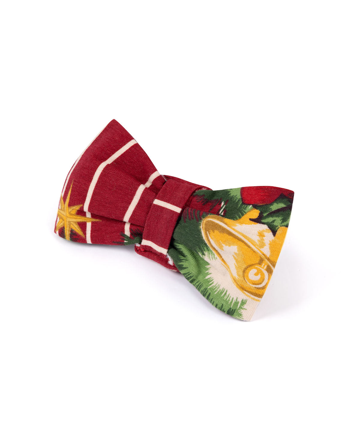 Pets Organic Cotton Christmas Tree Stripe Bow-Tie