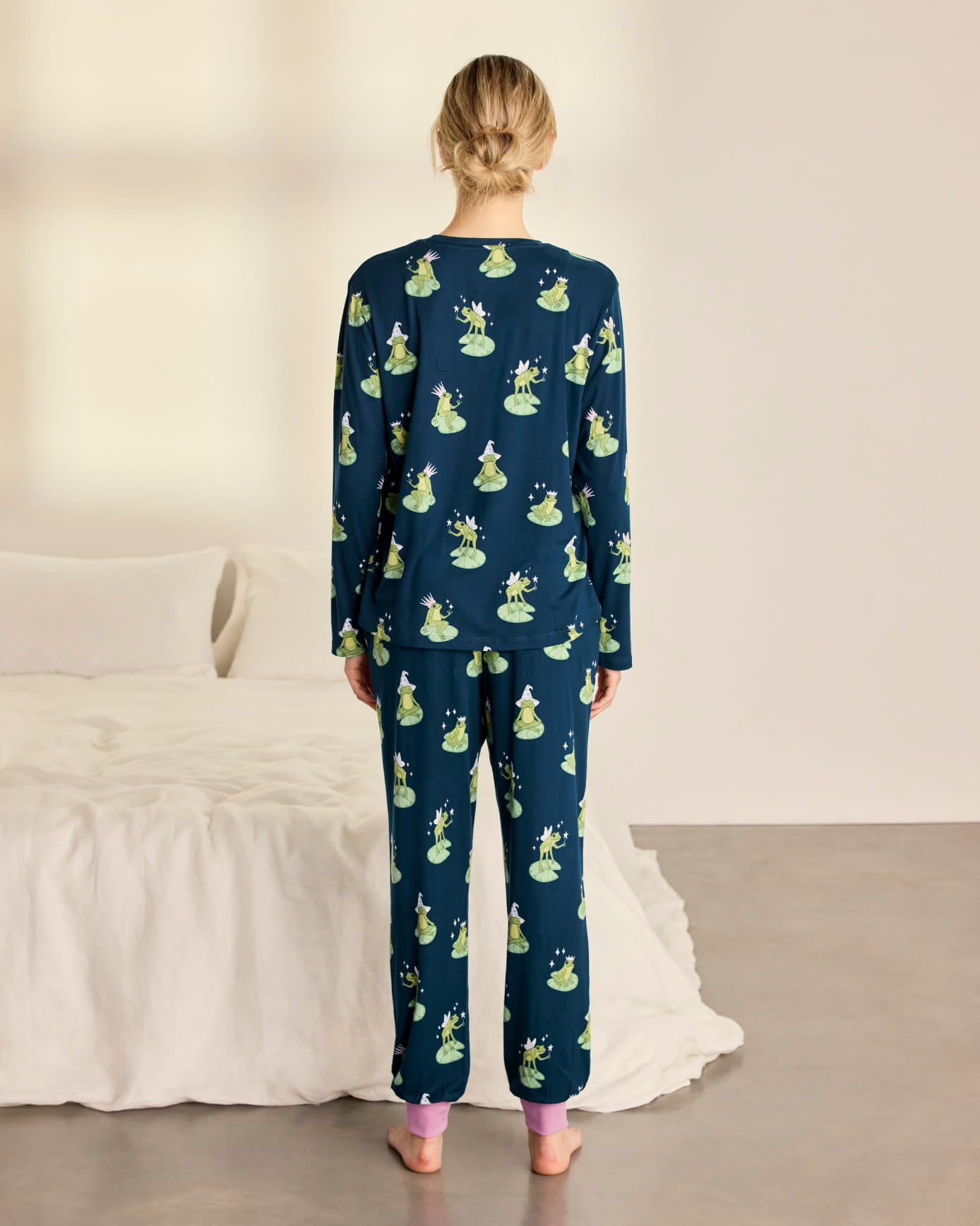 Enchanted Frog Print Long Pyjama Set