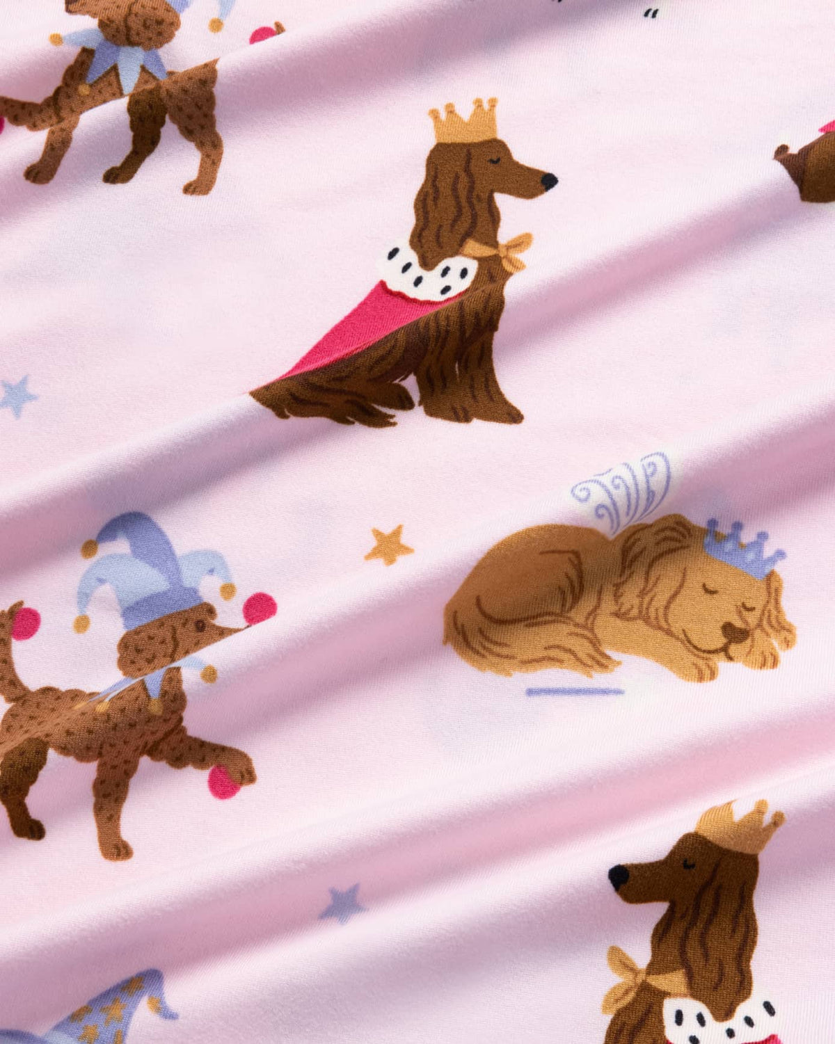 Petite Fairytale Dogs Print Long Pyjama Set