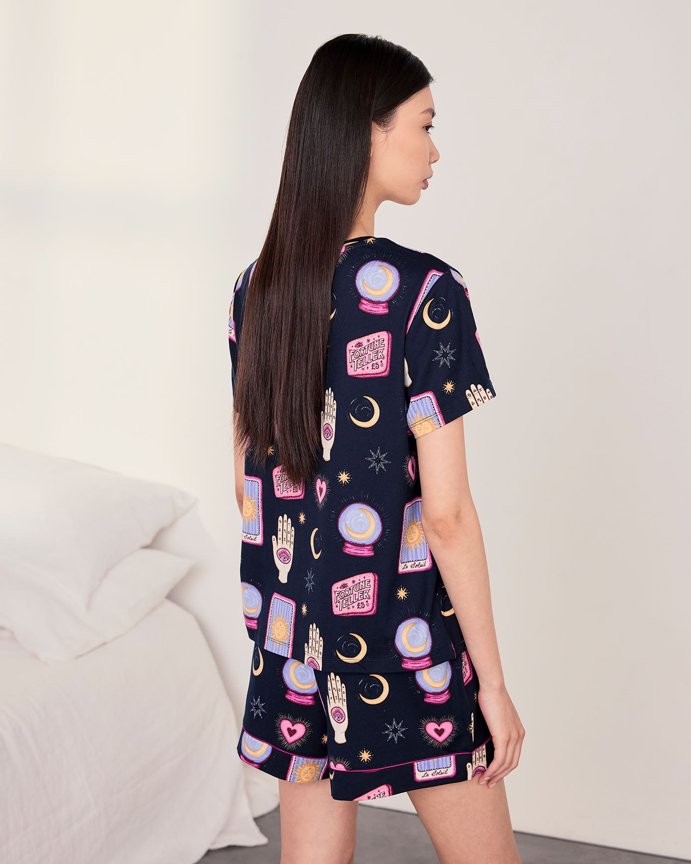 Halloween Fortune Teller Print Short Pyjama Set