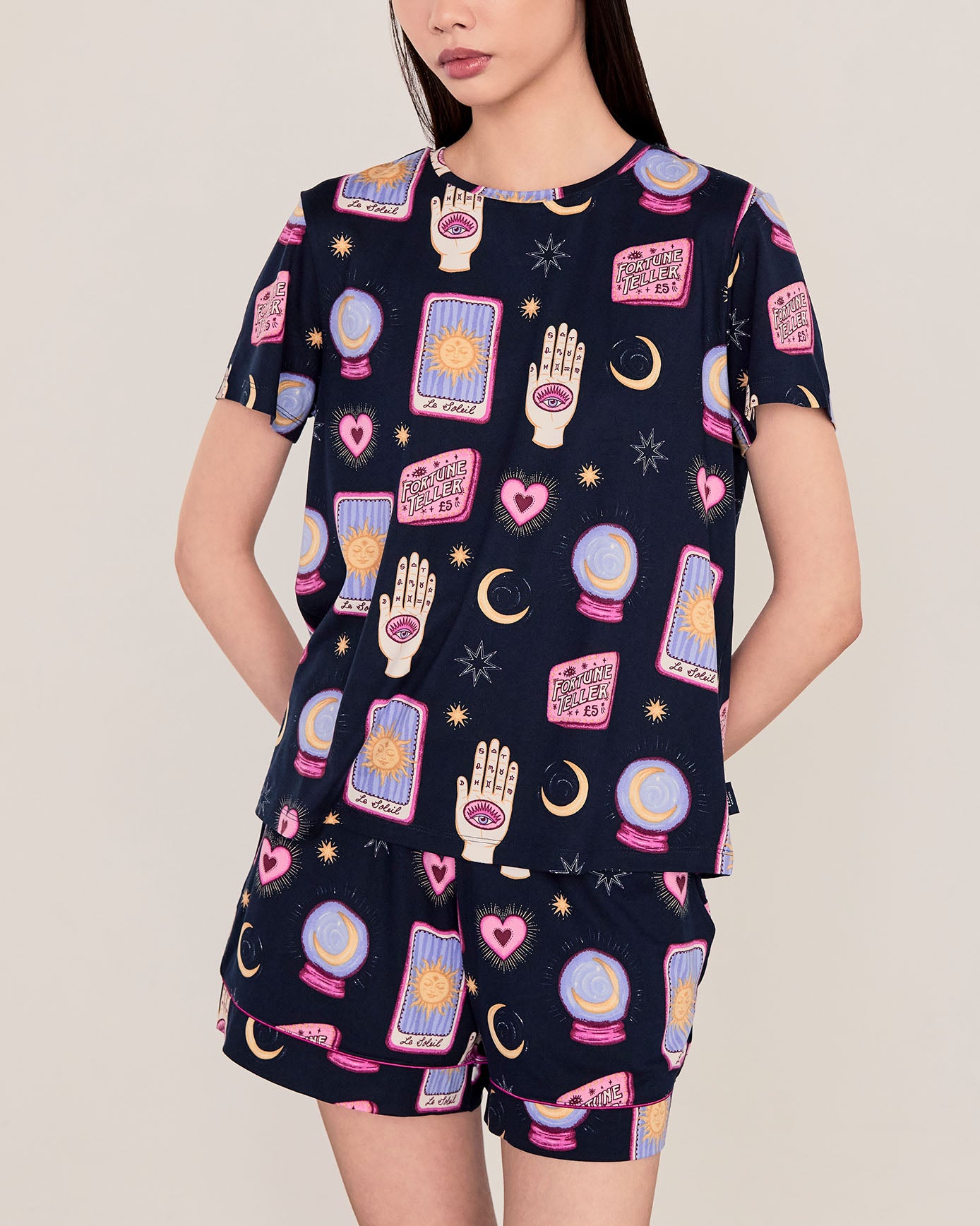 Halloween Fortune Teller Print Short Pyjama Set