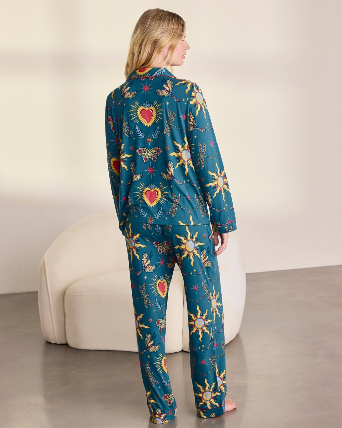 Enchanted Glade Print Long Pyjama Set