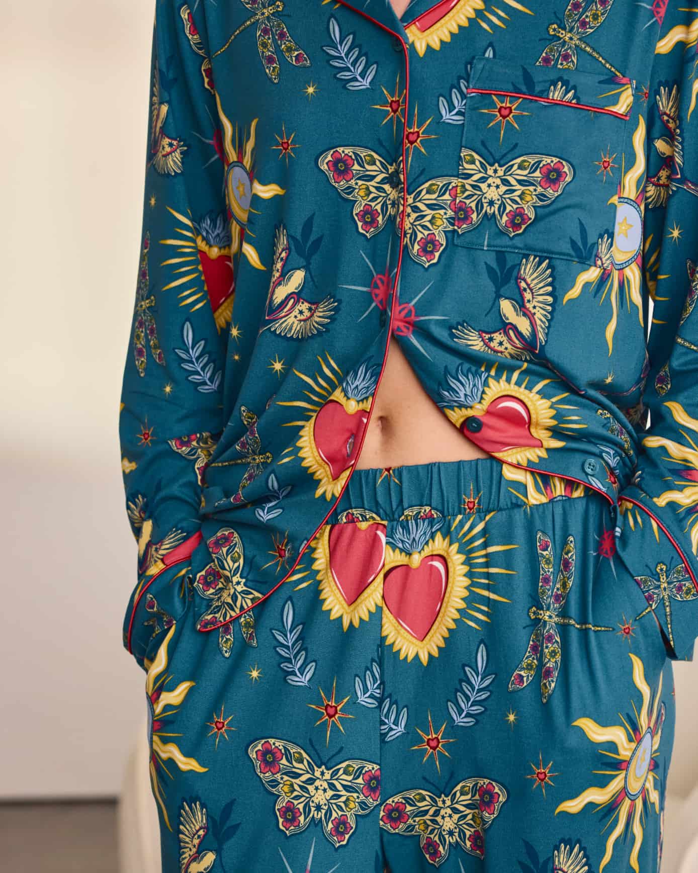 Enchanted Glade Print Long Pyjama Set