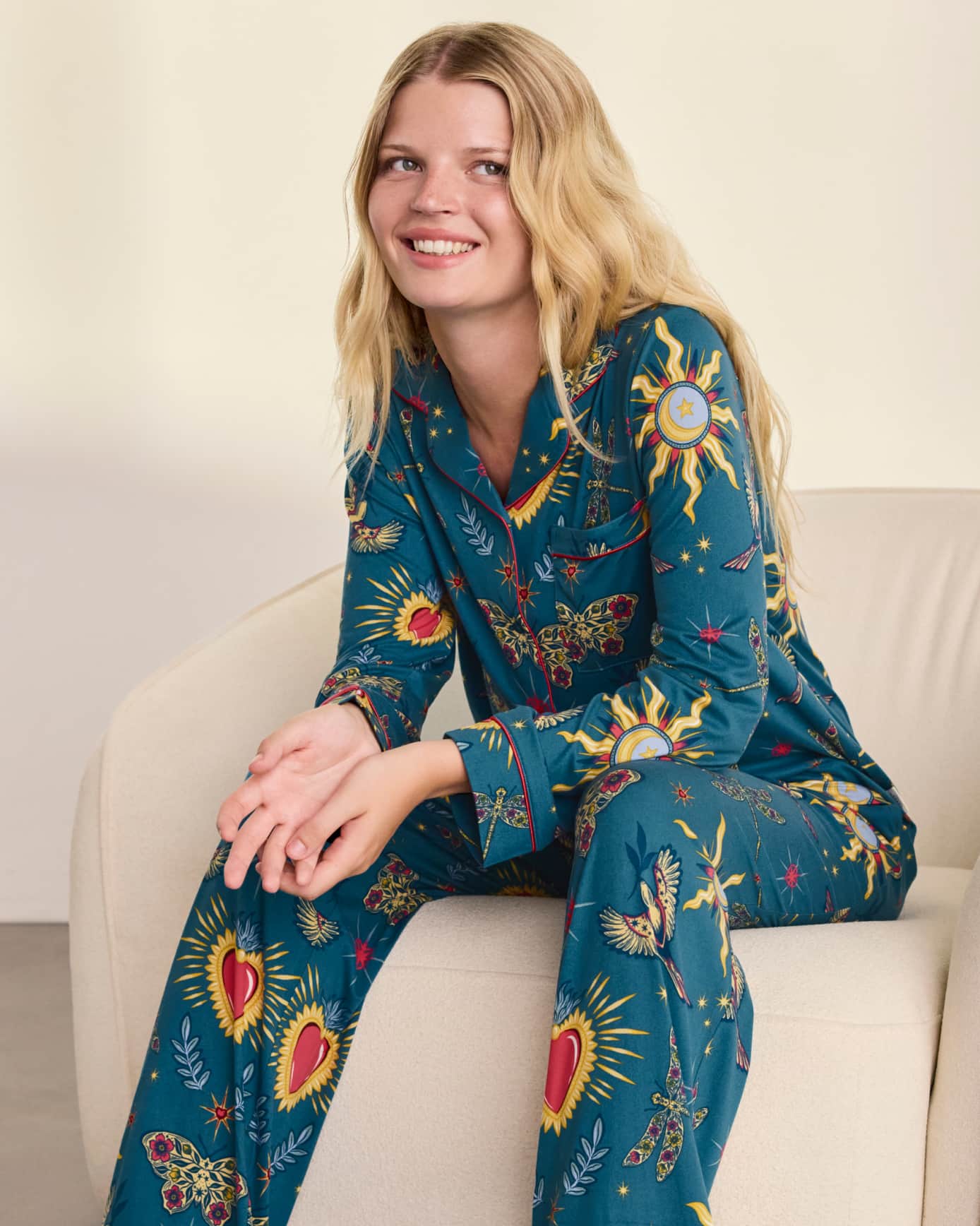 Enchanted Glade Print Long Pyjama Set