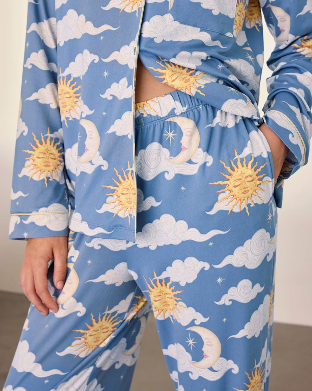 Dreamy Skies Print Long Pyjama Set